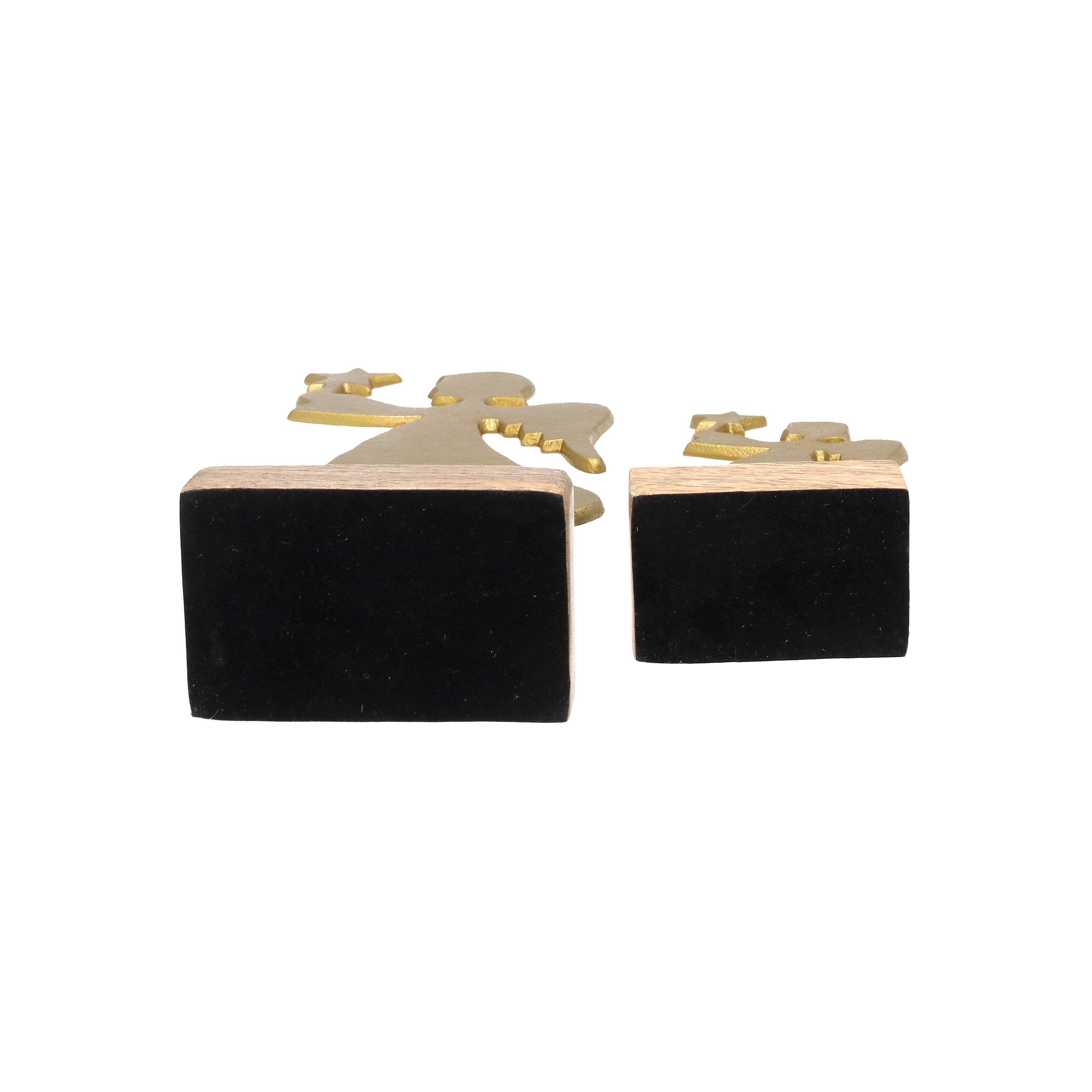 Coppia angeli con stella 28 x 14 x 6,5 cm e 19 x 8 x 5 cm