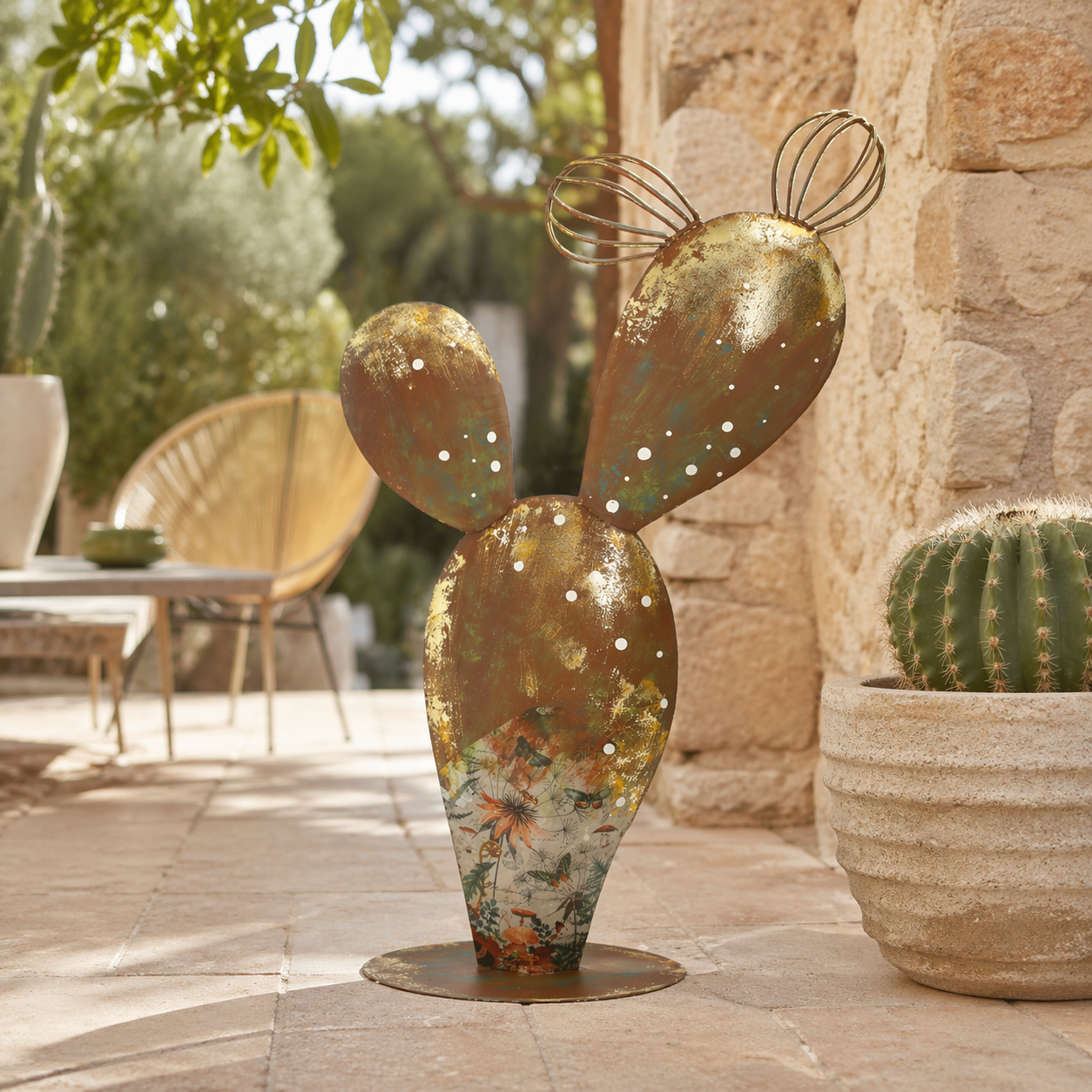 Cactus medio 60x34x12 cm in ferro corten