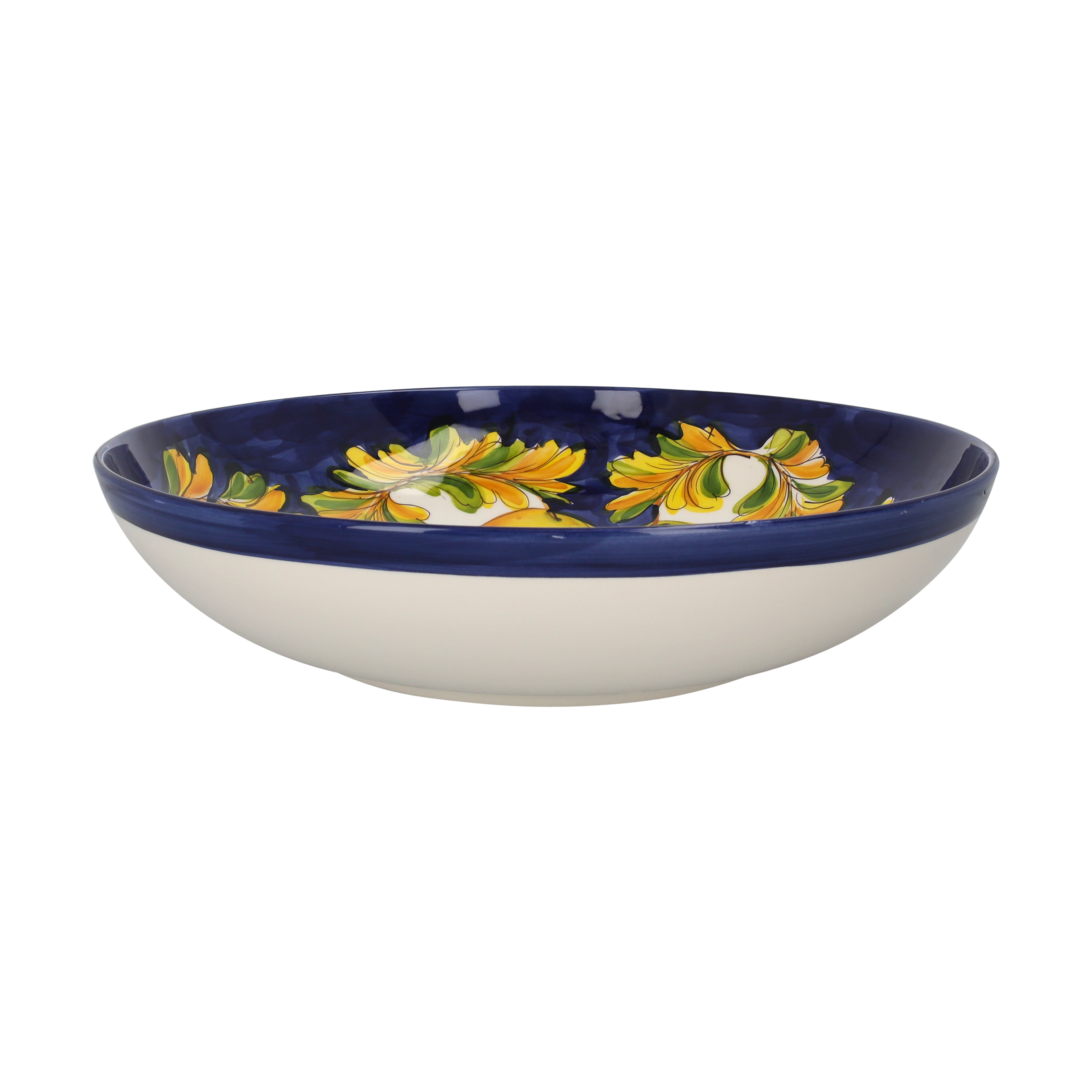Insalatiera in ceramica di Bassano con limoni