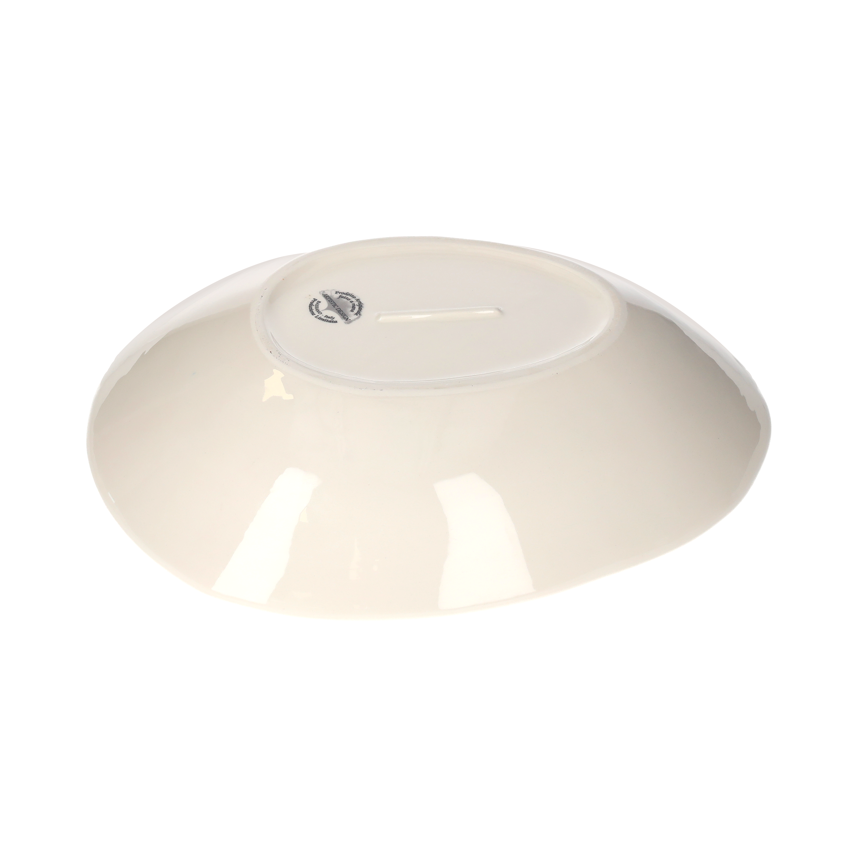 Ciotola Ovale Grande “Polipo” in Ceramica Decorativa H 6,5 x 33 x 26,5 cm