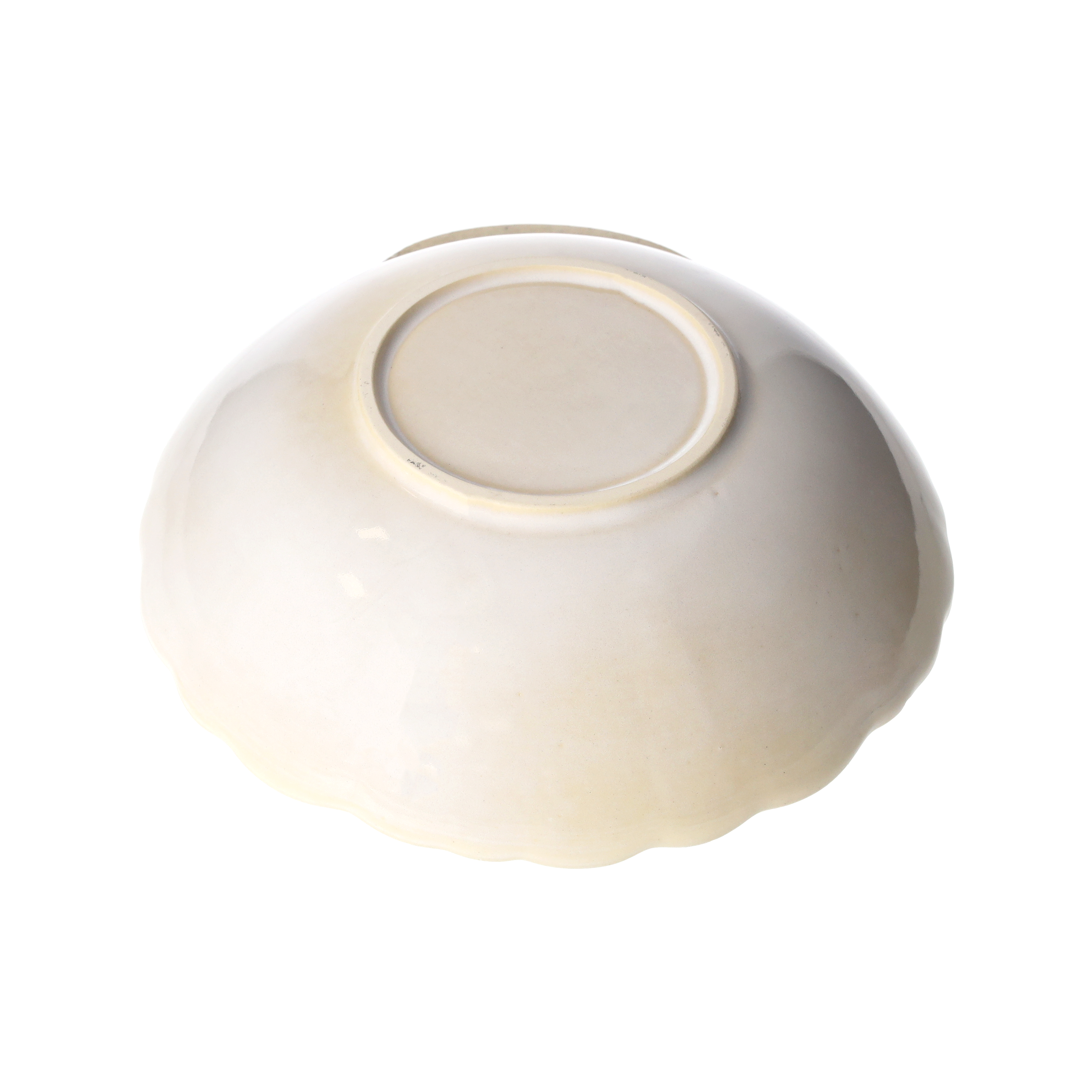 Piatto fondo azzurro in ceramica d 23 h 6 cm