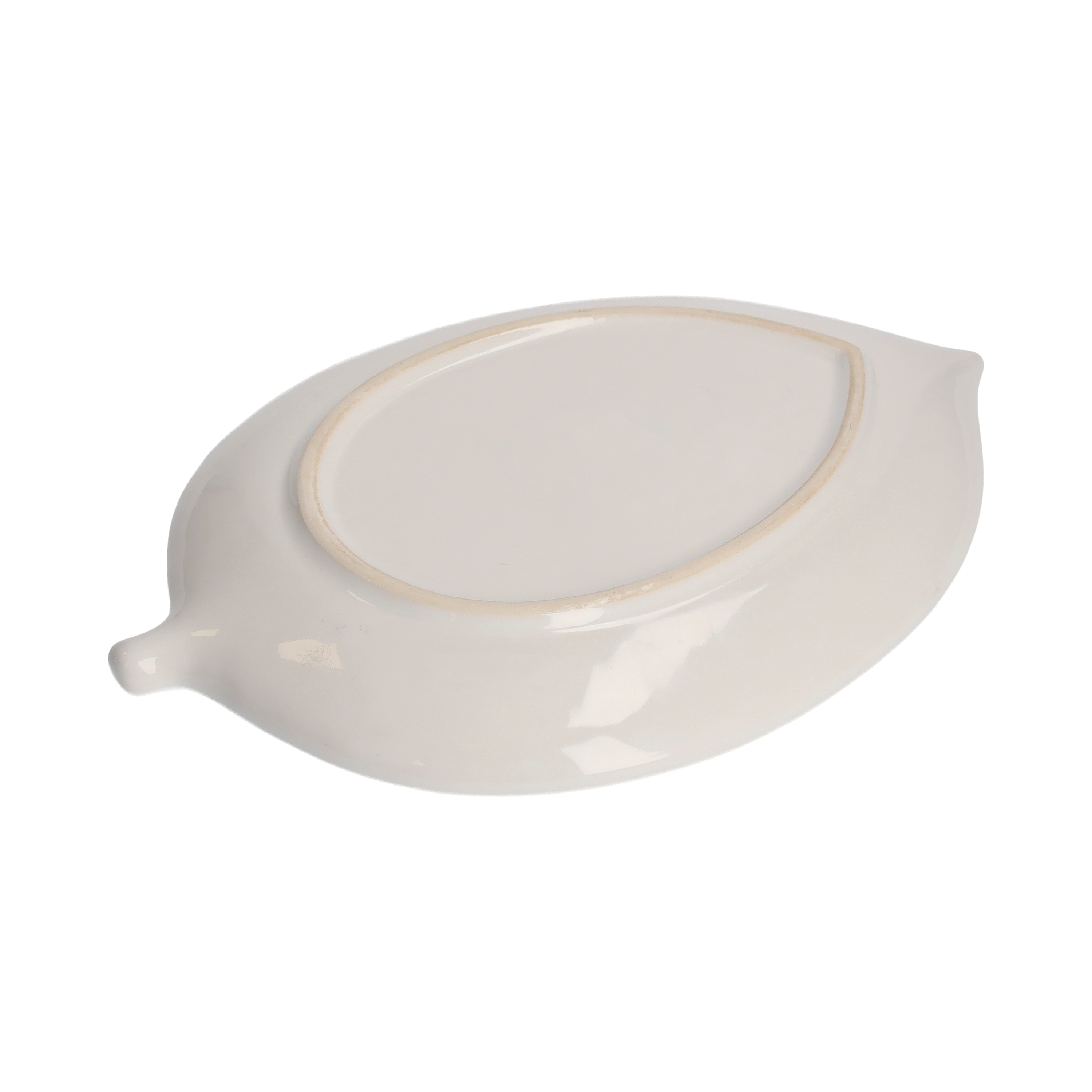Piatto foglia pc 21x19x3 cm in ceramica