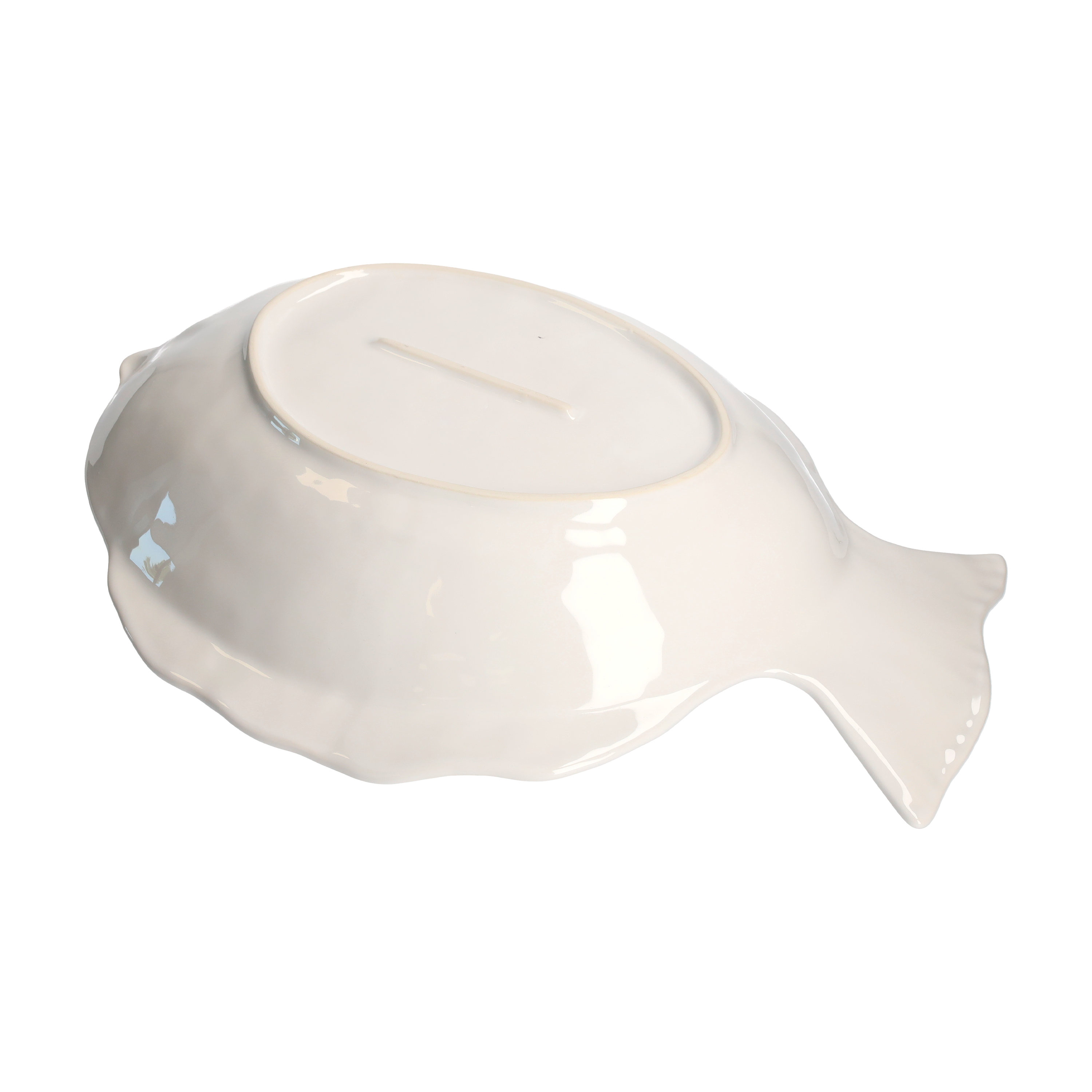 Pesce portata md 50x33x8 cm bianco