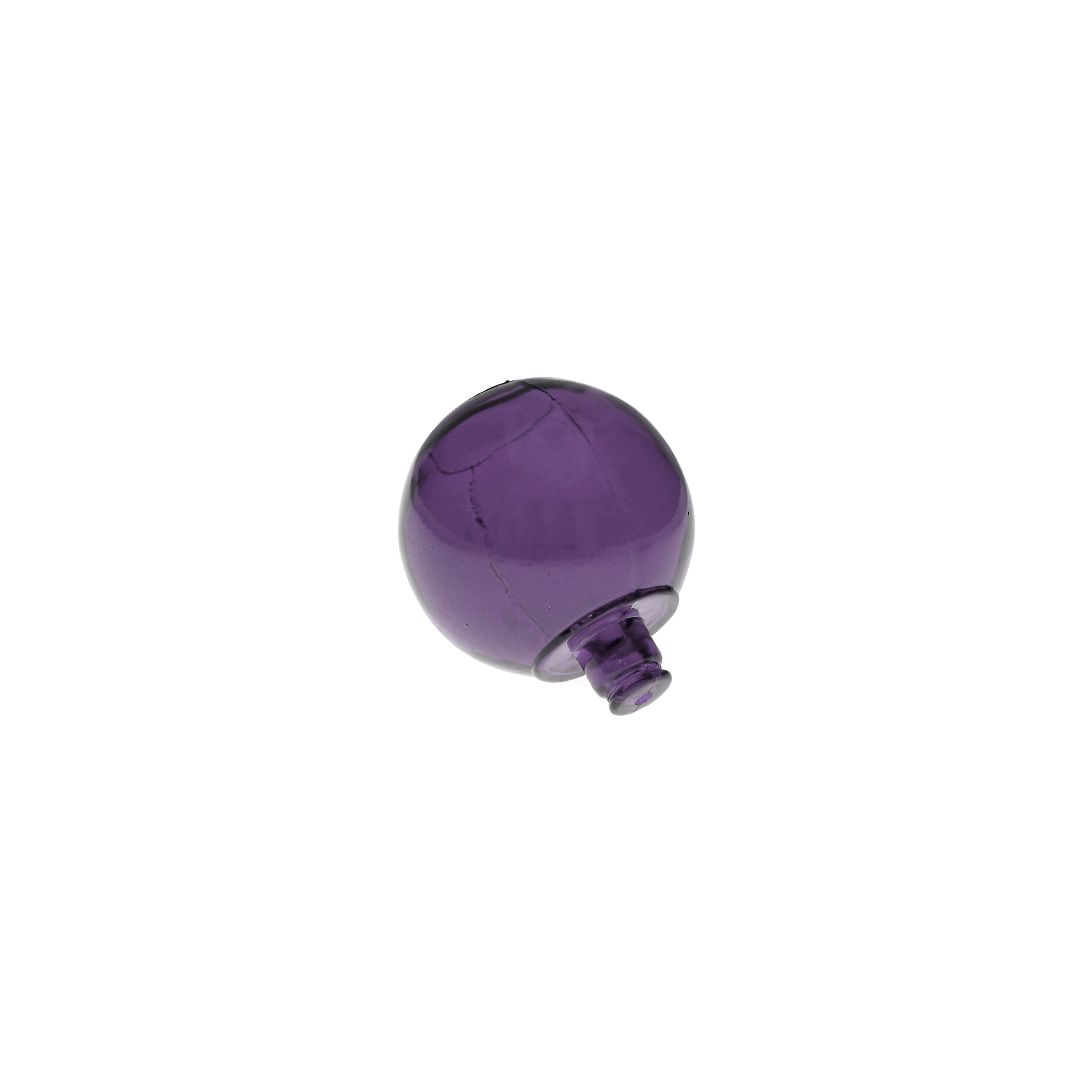 Tappo vetro viola decorativo Ø8 cm