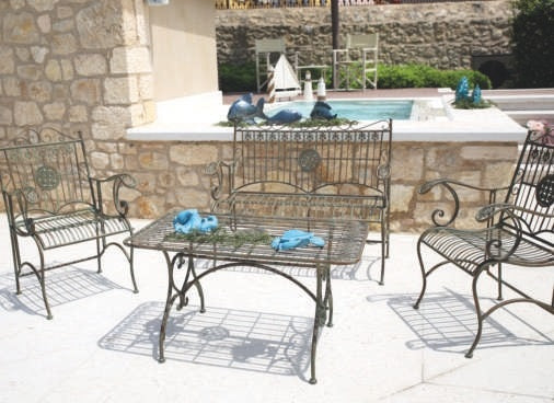 Panchina da Giardino Verde Inglese 115x60xH100 cm