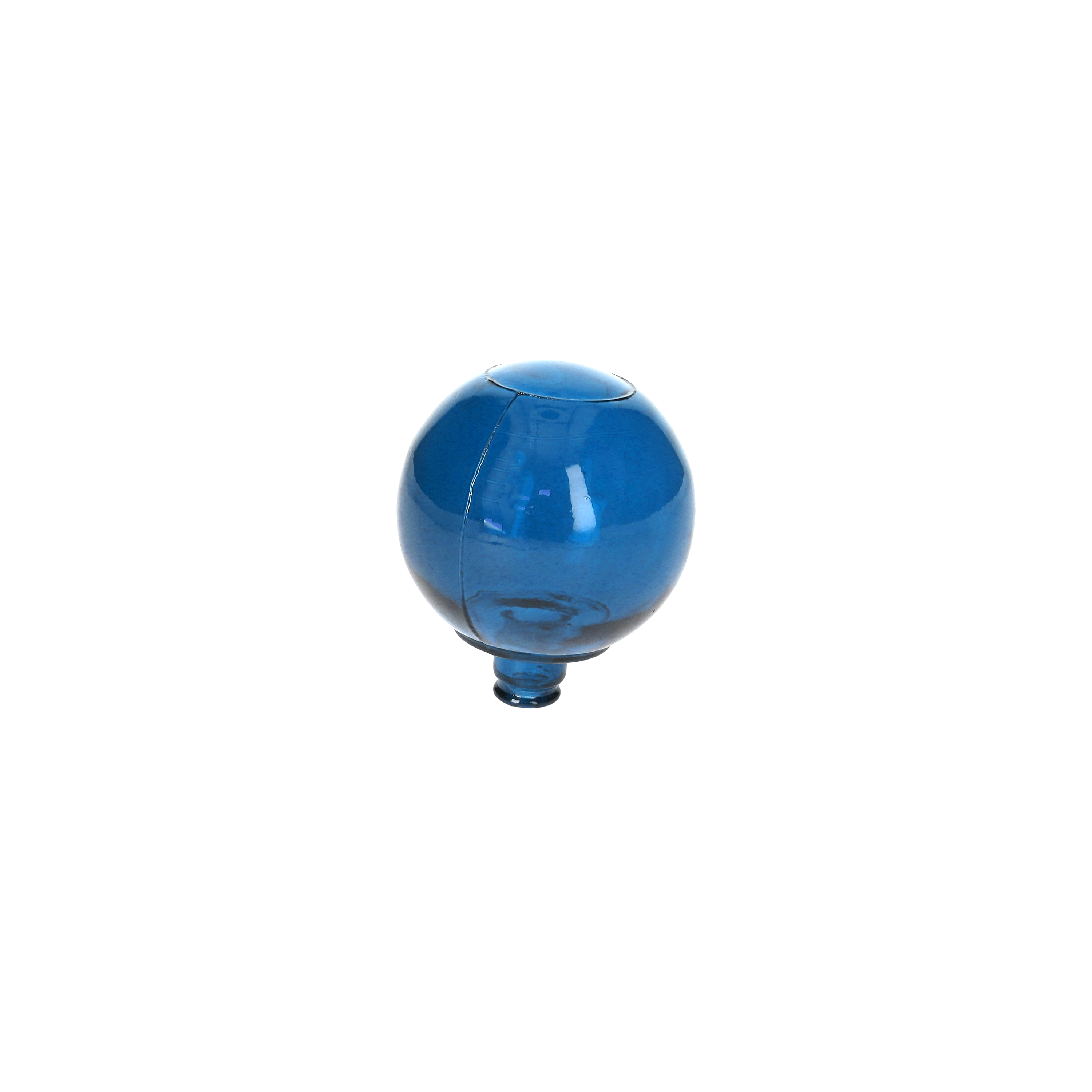 Tappo vetro blu decorativo Ø8 cm