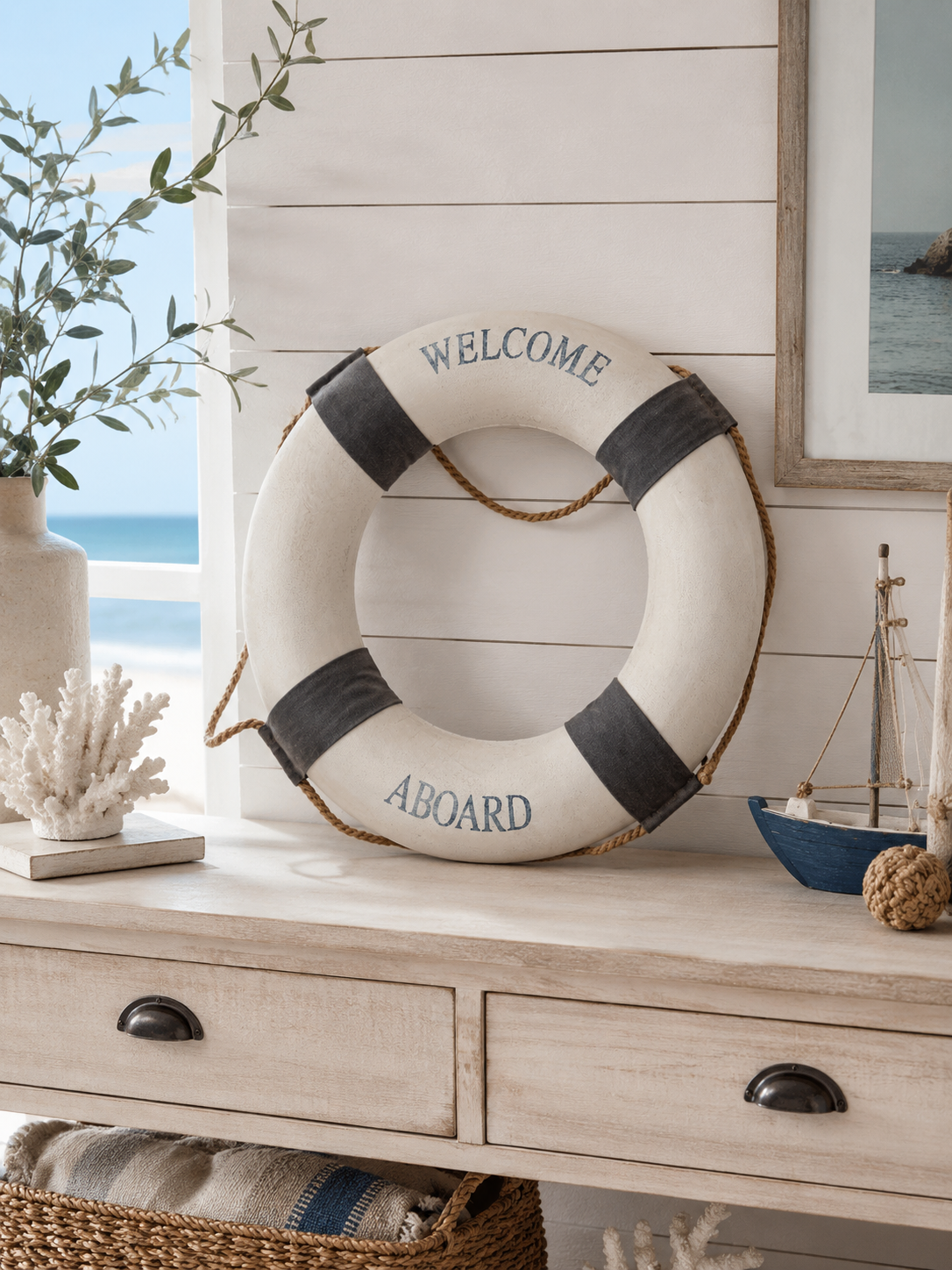 Salvagente decorativo Welcome d 62 h 90 cm