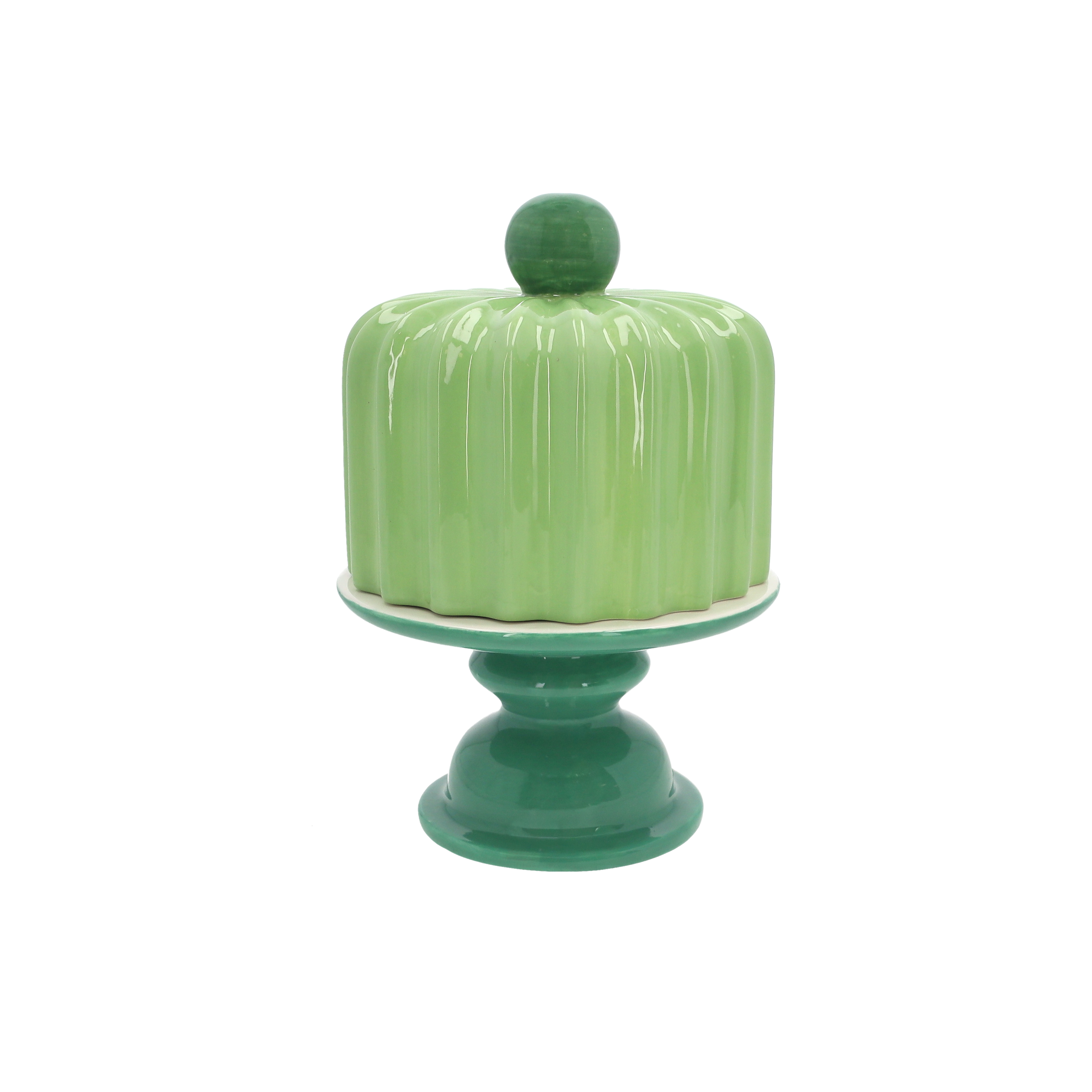 Alzata con coperchio green 30x18 cm