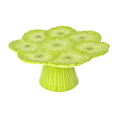 Alzatina gerbere verde h 10x23 cm