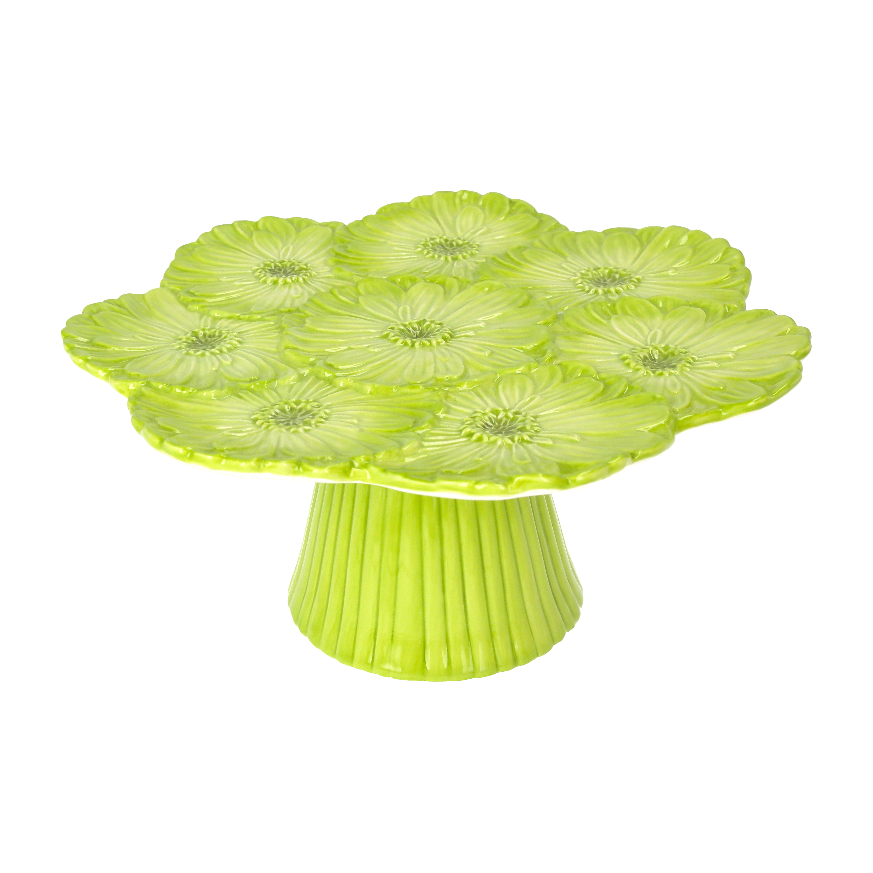 Alzatina gerbere verde h 10x23 cm