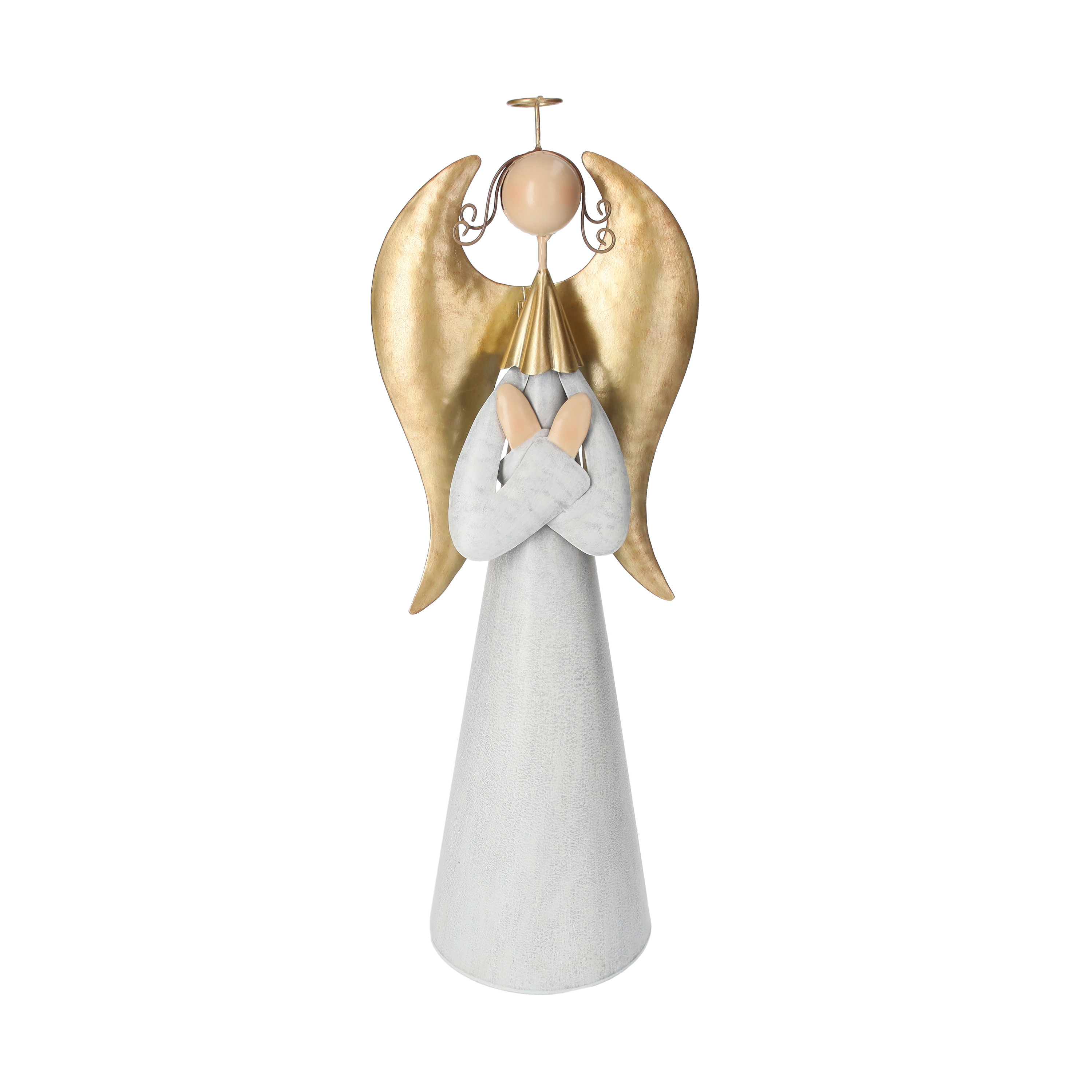 Angelo decorativo latta h 41 x 15 x 11 cm