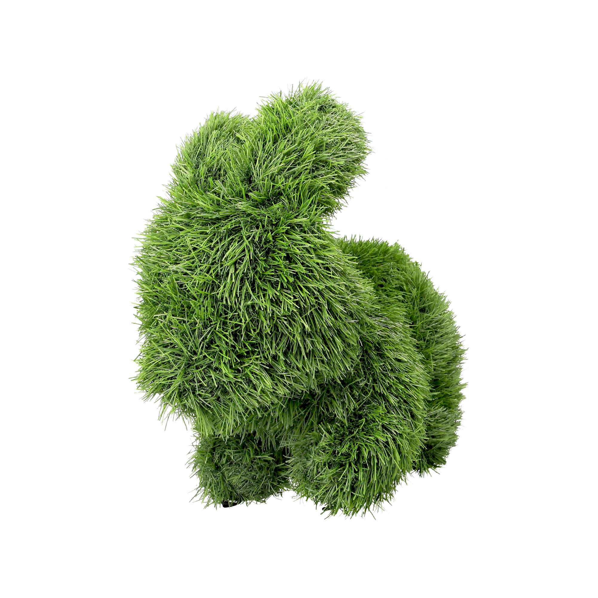 Coniglio verde h 35x42x23 cm in erba sintetica