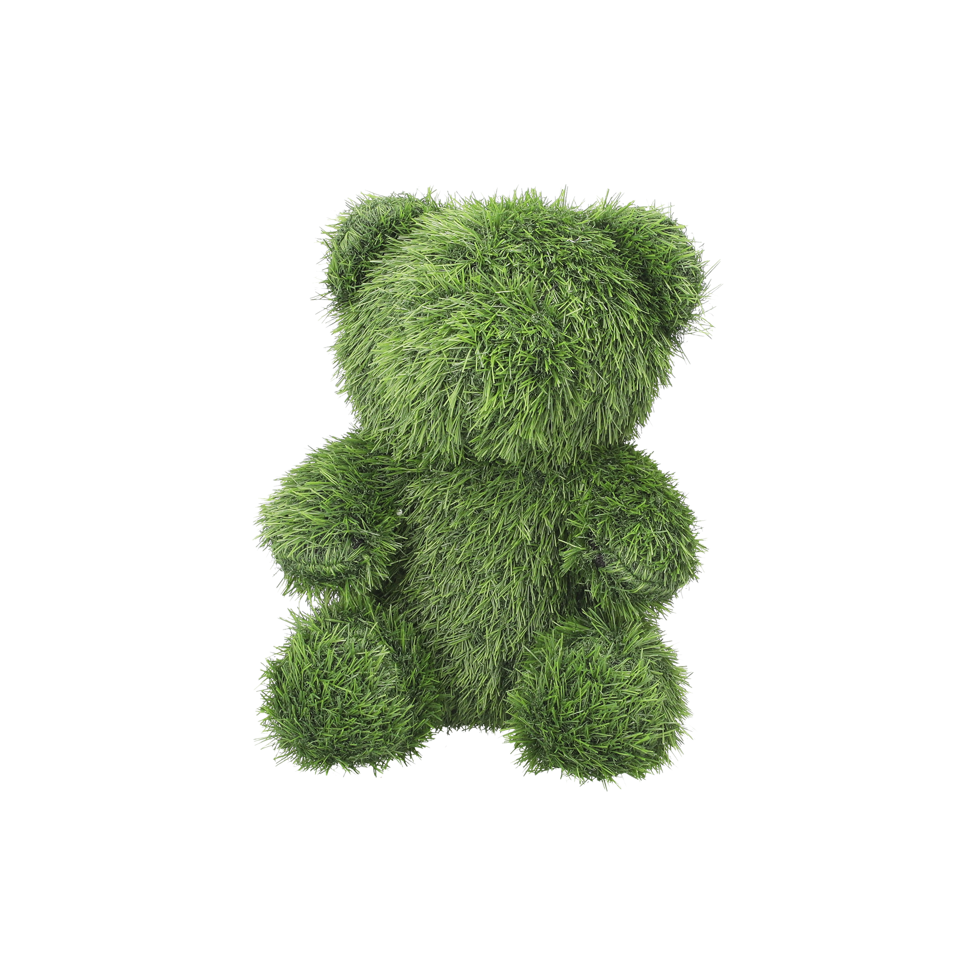 Orso piccolo h 40x28x25 cm in erba sintetica verde