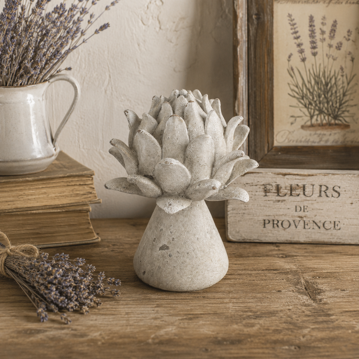Bocciolo decorativo resina H22x17