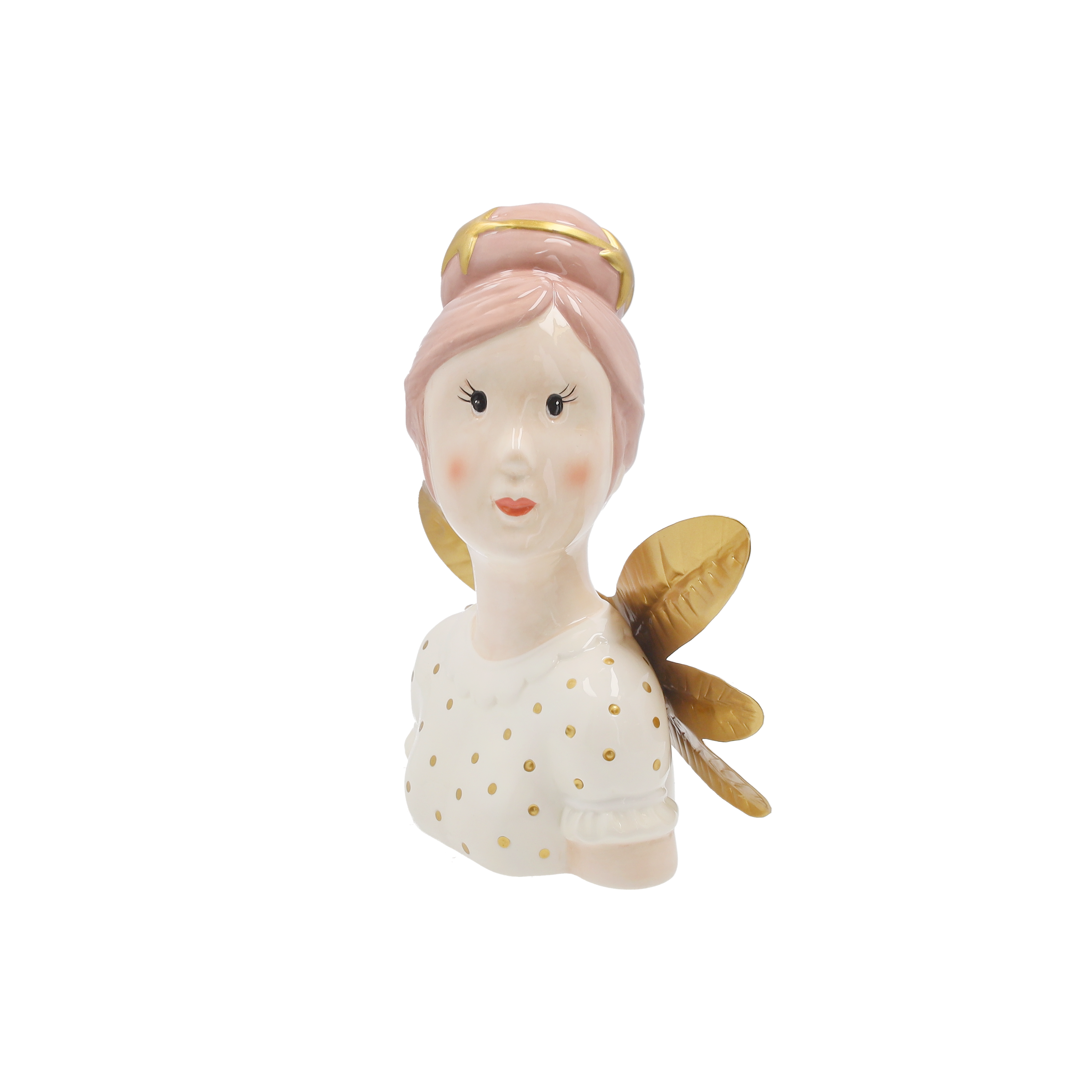 Busto fatina in ceramica 25 x 21 x 10 cm