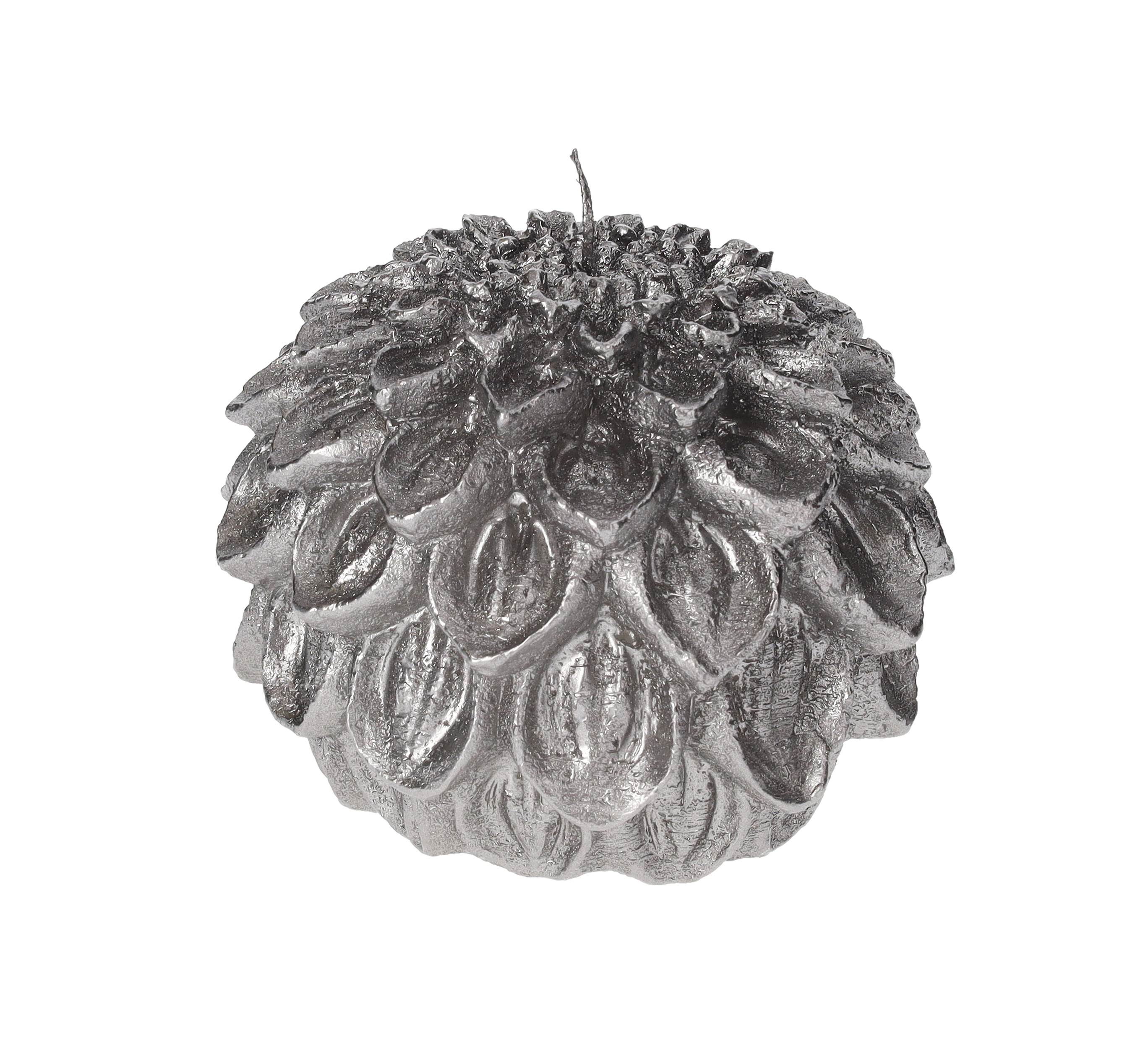 Candela dalia argento 11x15 cm