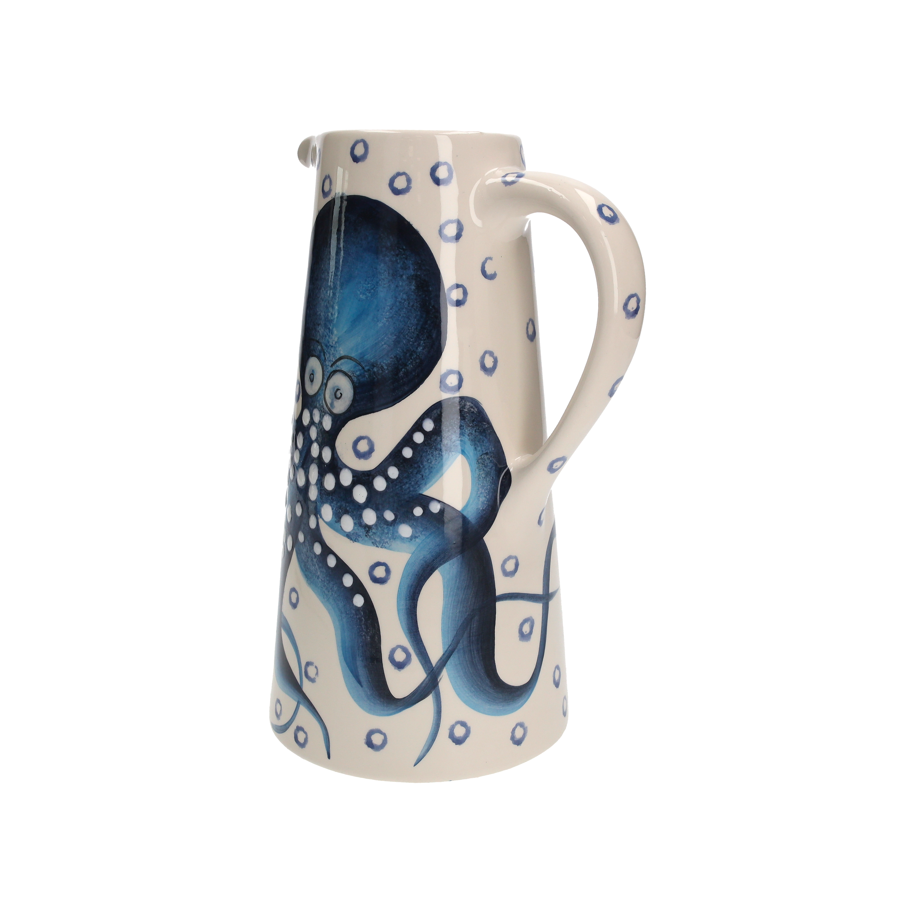 Brocca ceramica polipo d 10 x 25 h cm