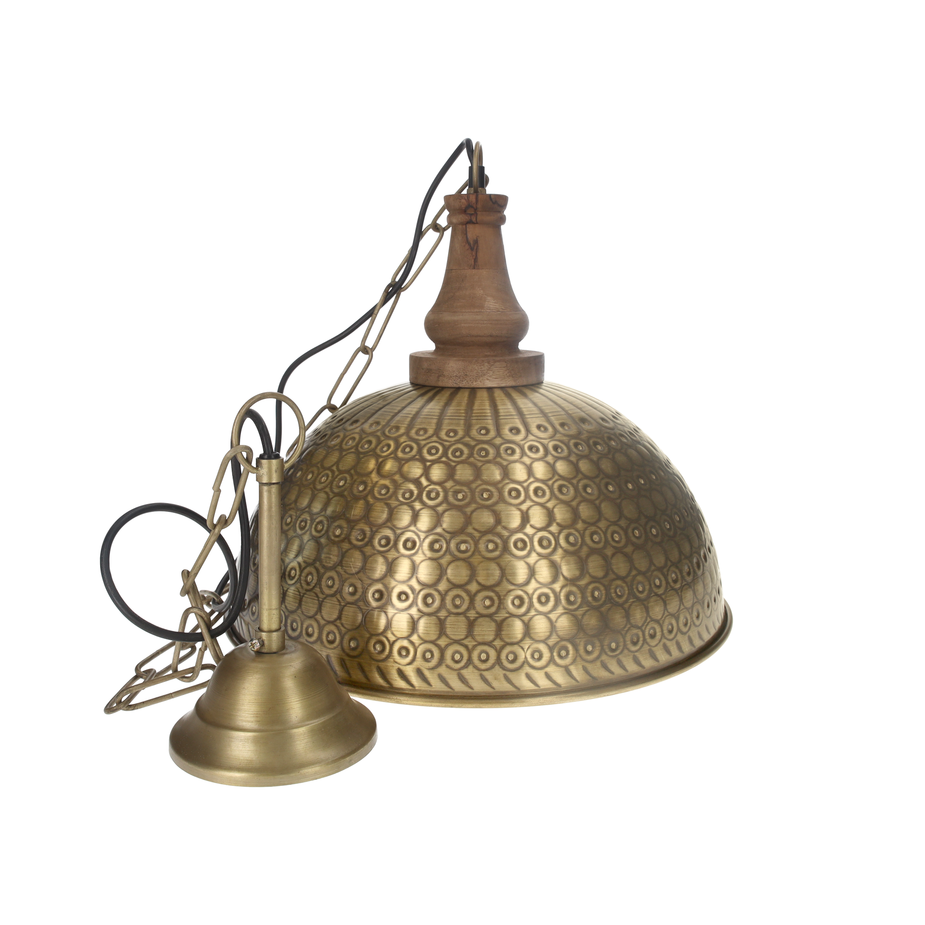Lampadario gold buccellato d 42 h 39 cm