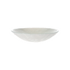 Centrotavola d 40 h 10 cm in vetro bianco