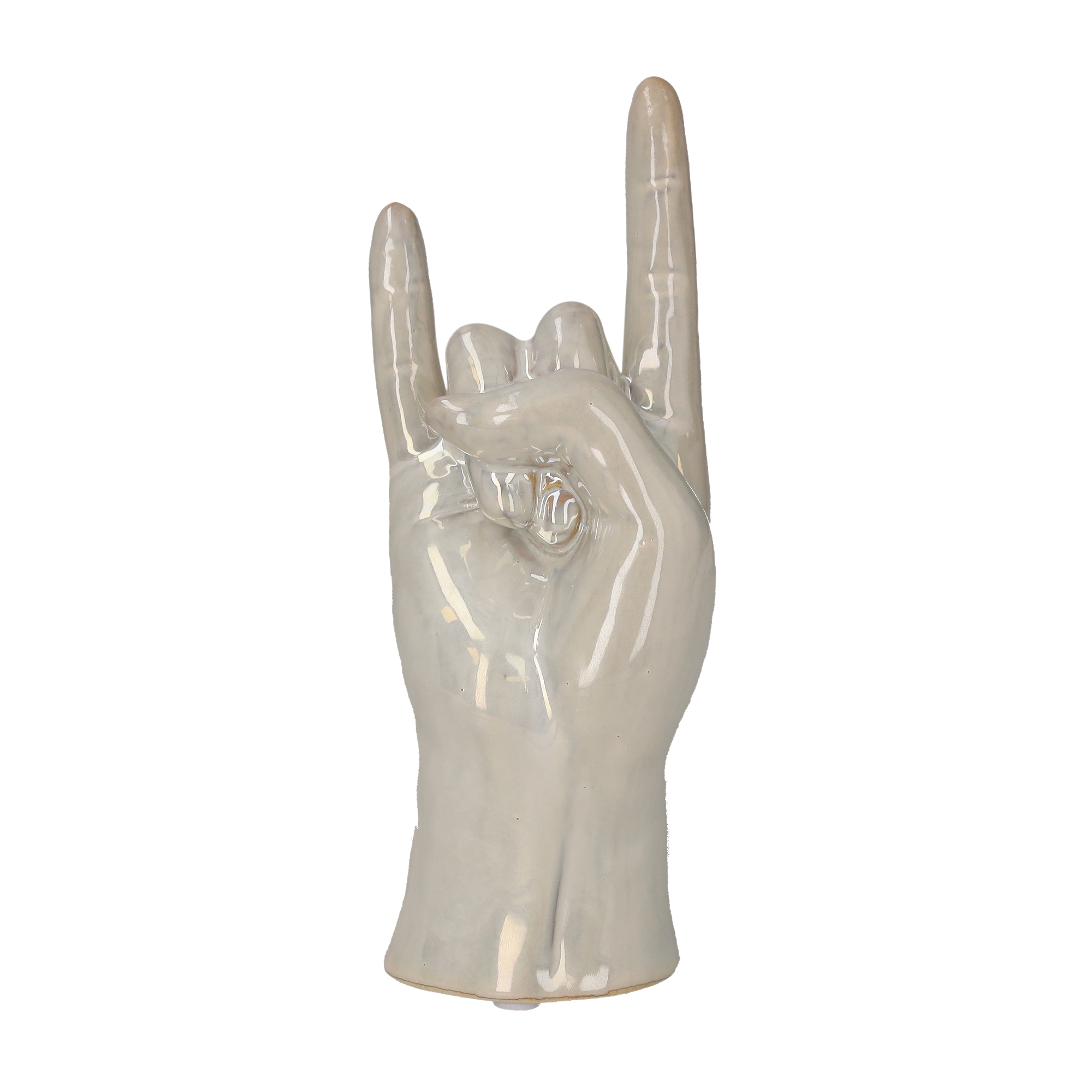 Mano "corna" decorativa h 22x10x7 cm