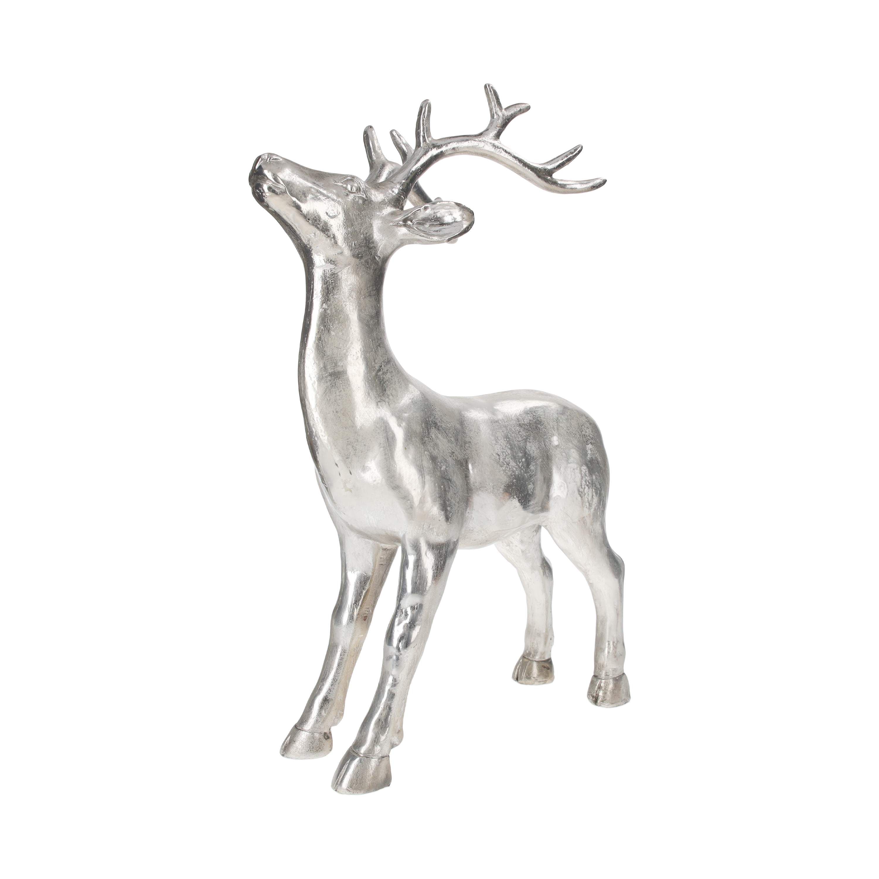 Cervo silver h 61x41 cm in resina