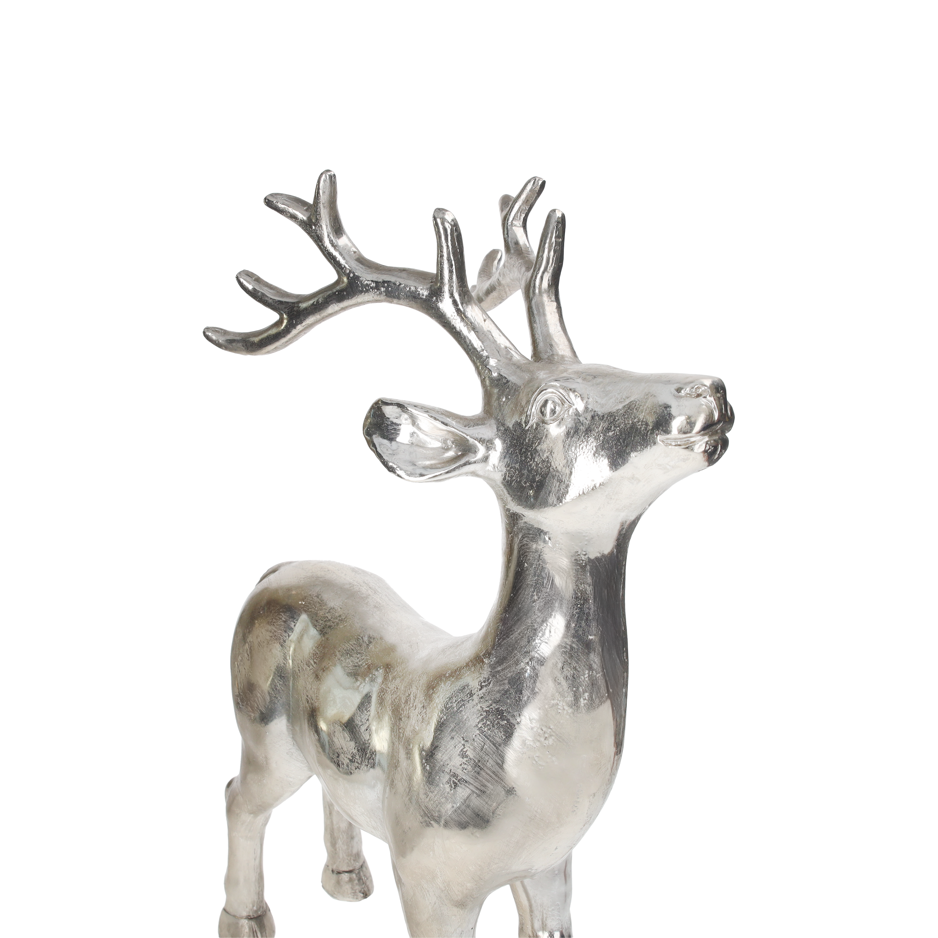 Cervo silver h 61x41 cm in resina