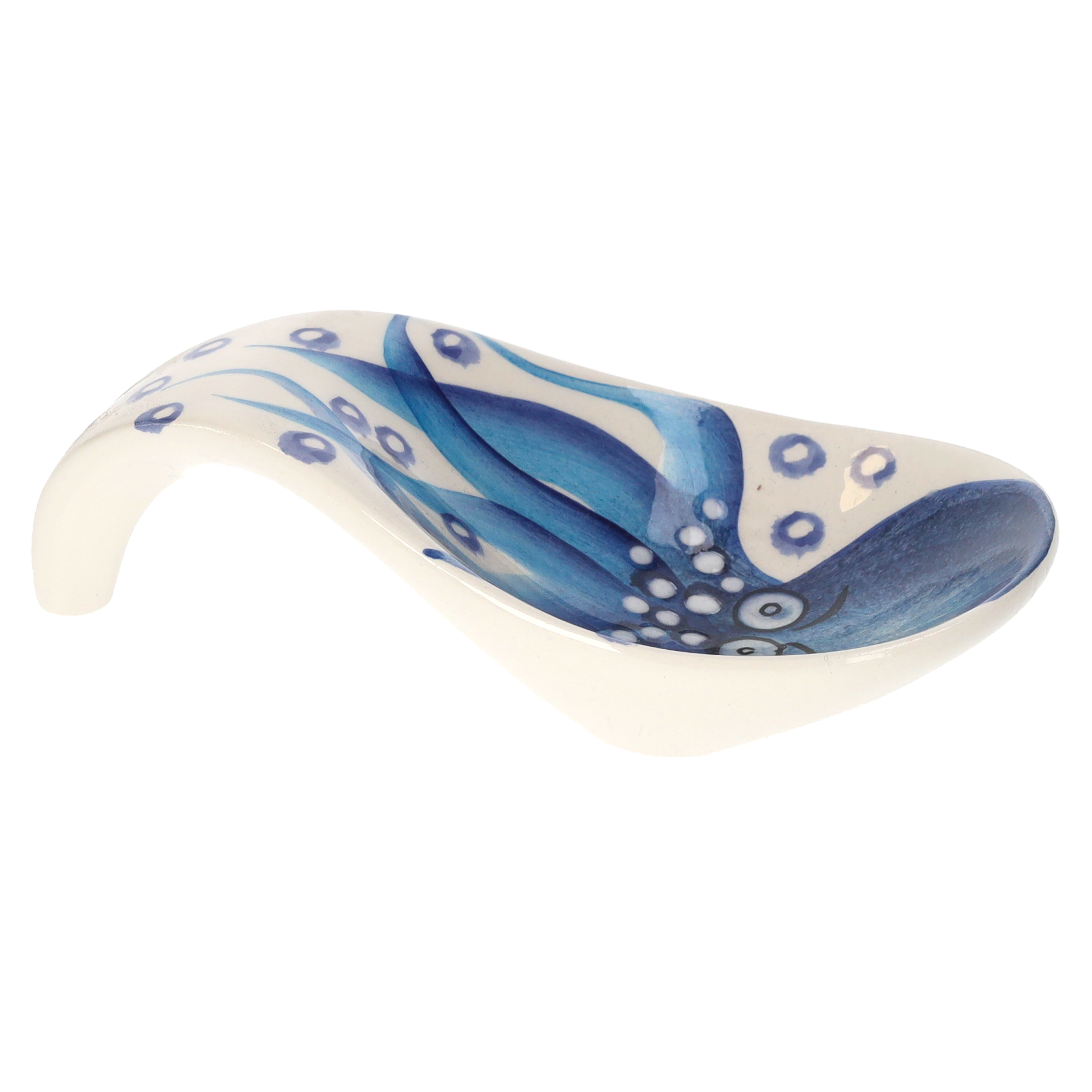 Ciotolina salsiera ceramica polipo h 4,5x17 cm