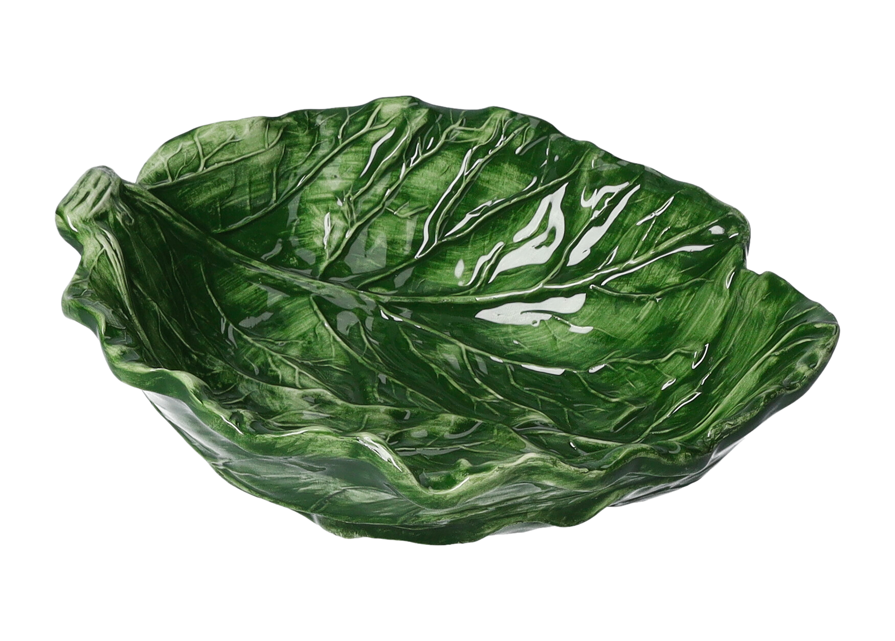 Foglia verza verde 22x19x6 h cm