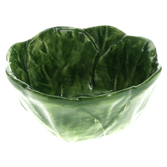 Coppetta verza verde in ceramica d 15 h 8 cm