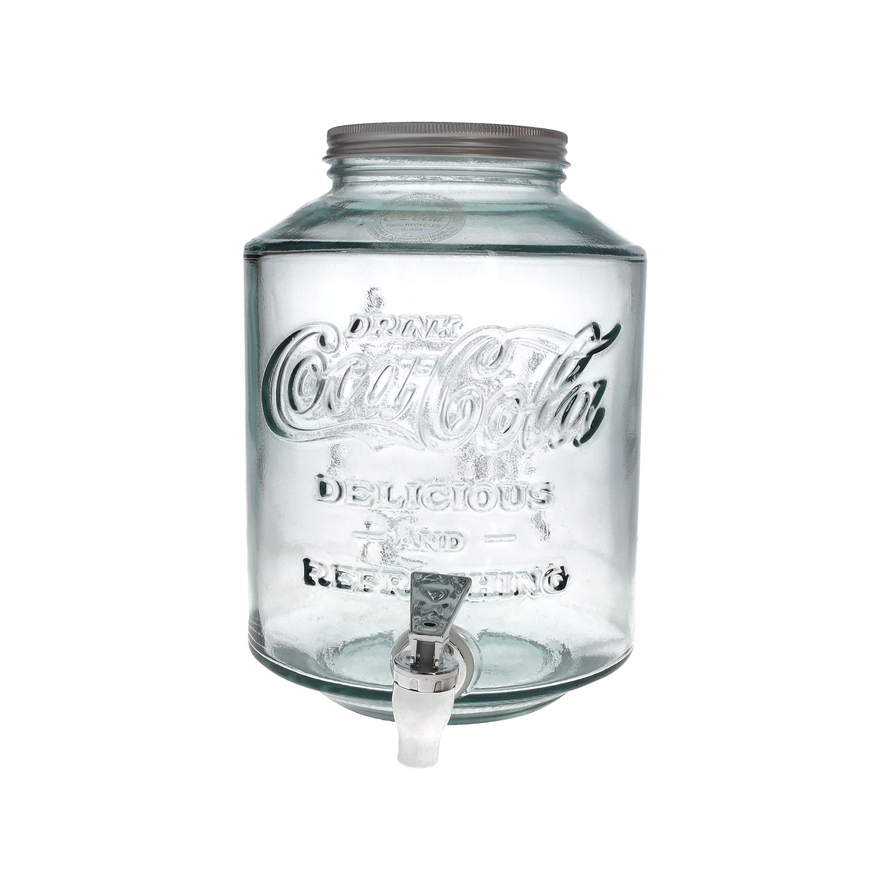 Dispenser coca con rubinetto h 27x20x23 cm 450 cc