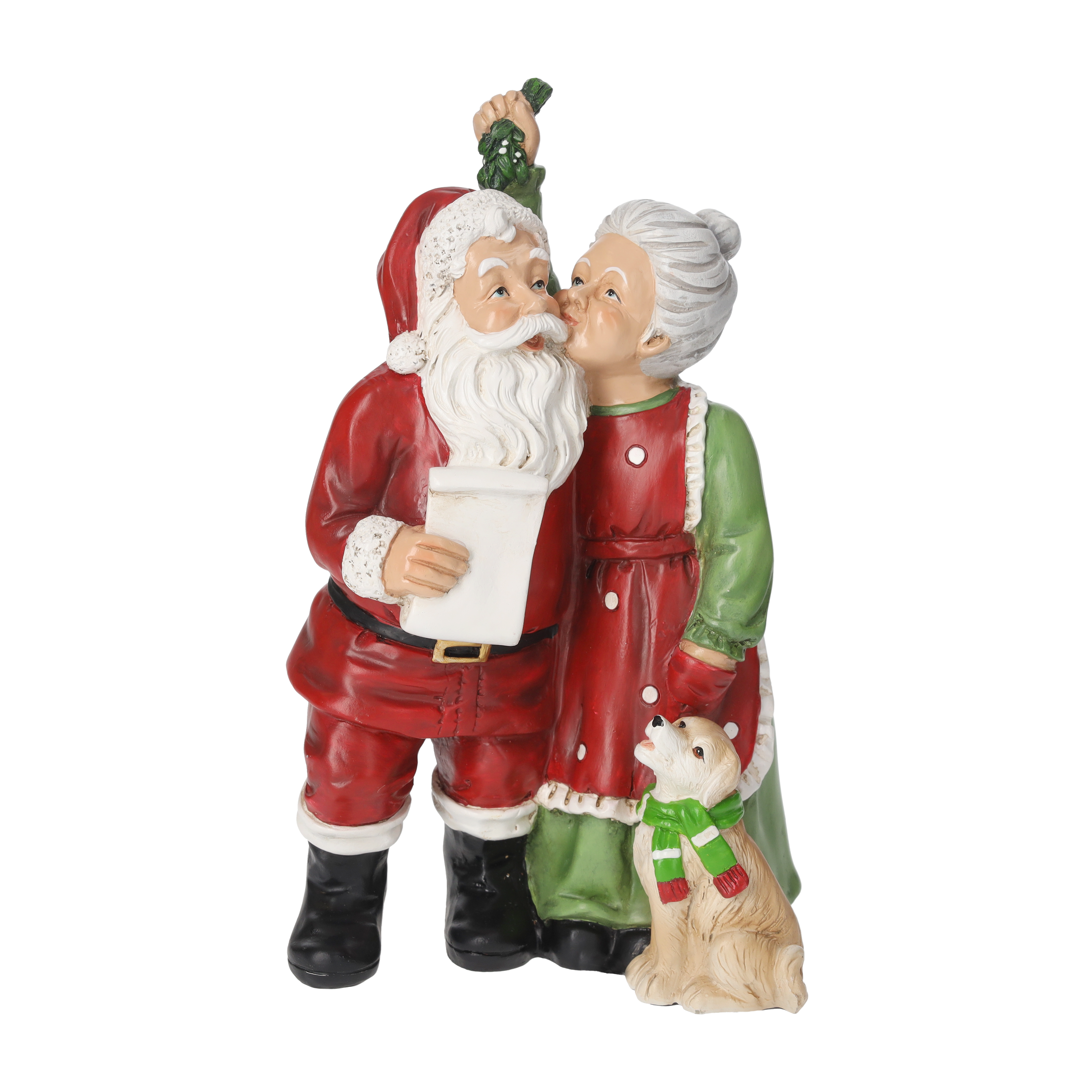 Famiglia Babbo Natale 15 x 9 x 26 h cm