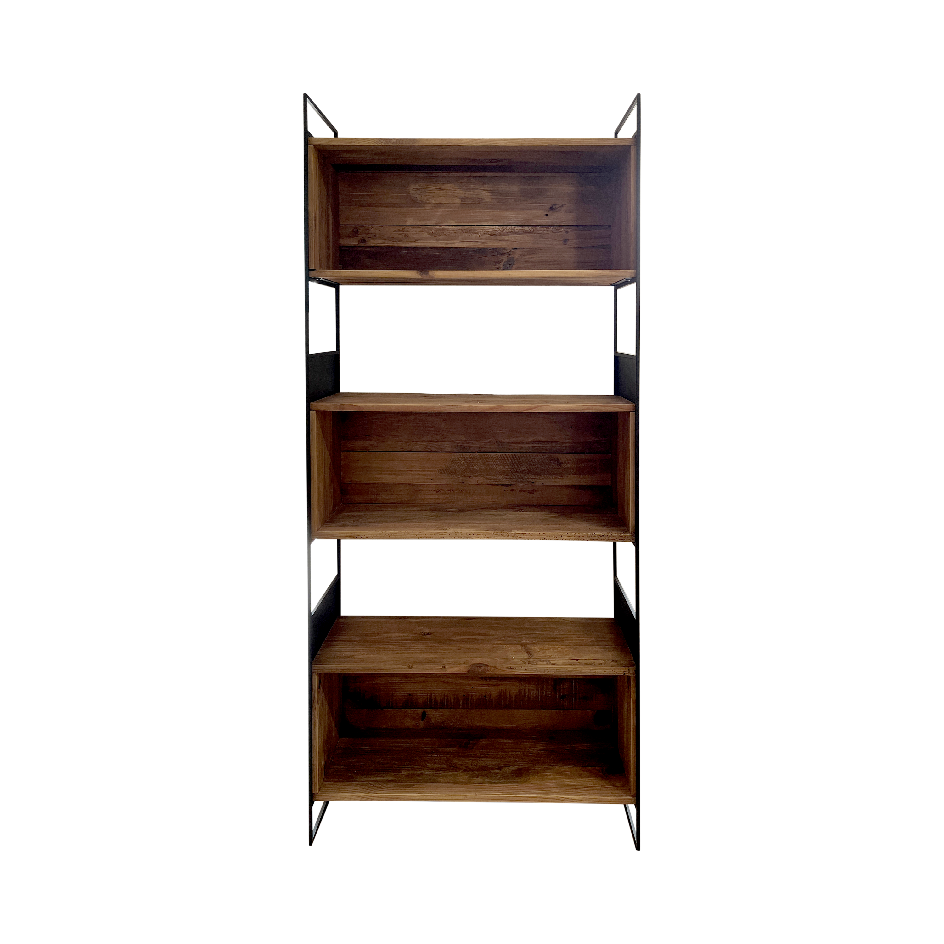 Libreria legno e ferro 90 x 36 x 190 h cm