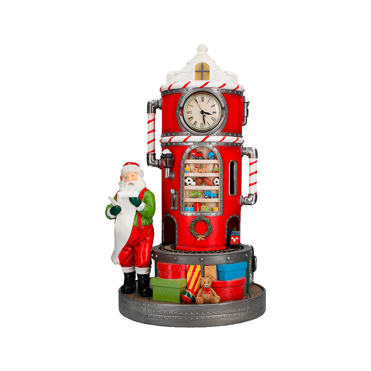 Fabbrica di Natale giostra h 60 x Ø 32 cm