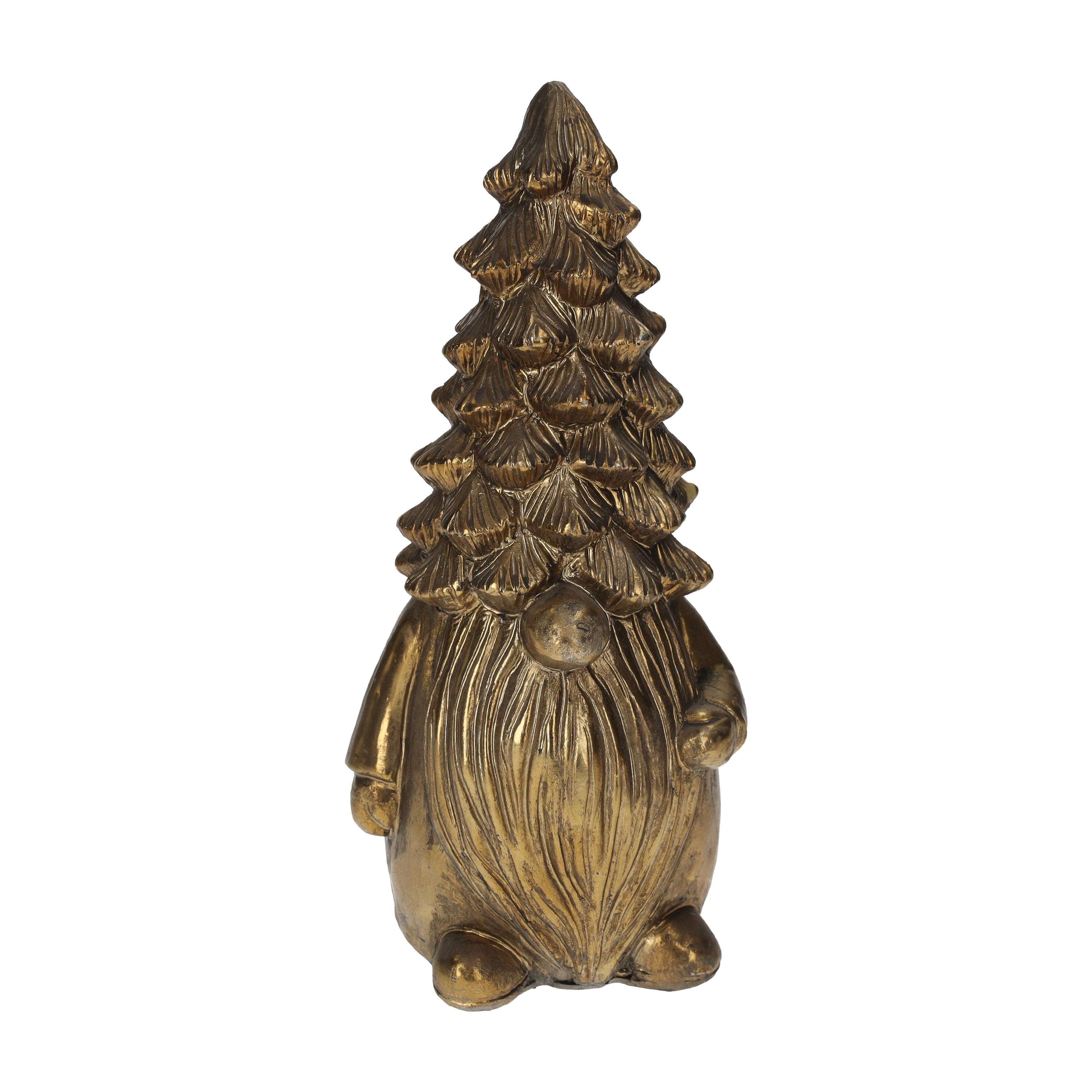 Gnomo gold medio in resina h 30 x 14 cm