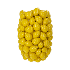 Vaso limoni colore giallo in ceramica h 46 d 32 cm