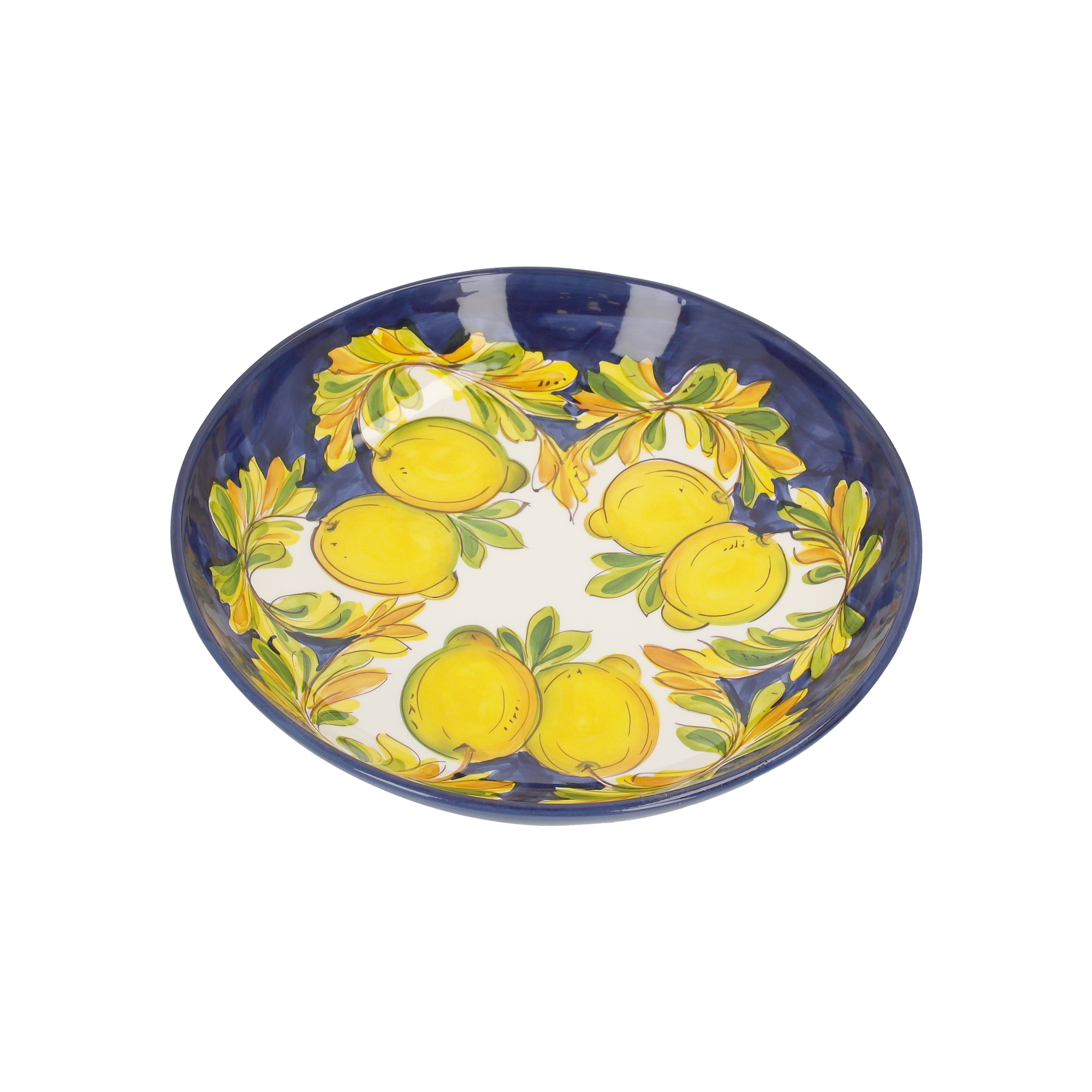 Insalatiera Media con Limoni in Ceramica Ø33 cm H7
