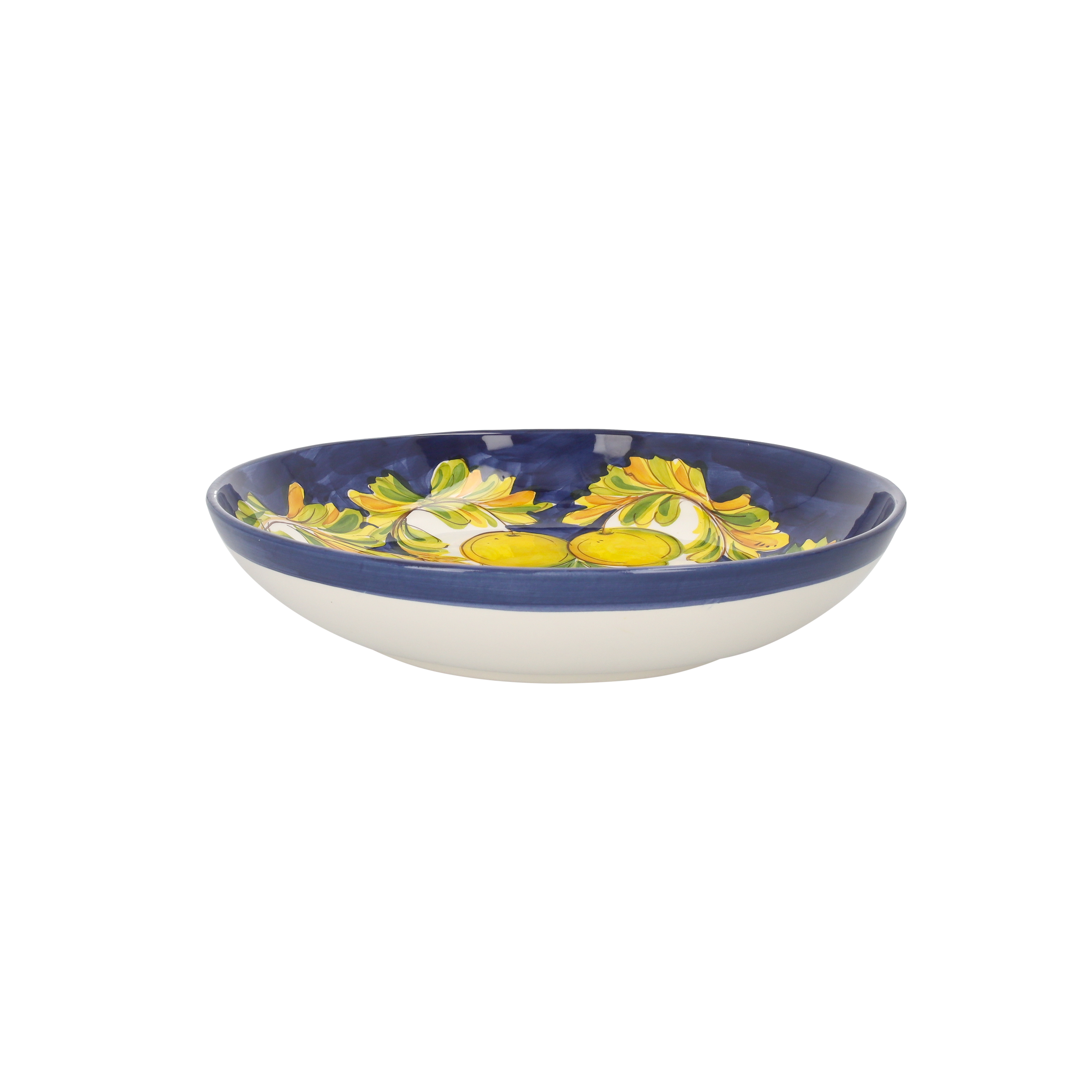 Insalatiera piccola in ceramica di Bassano limoni diametro cm 27