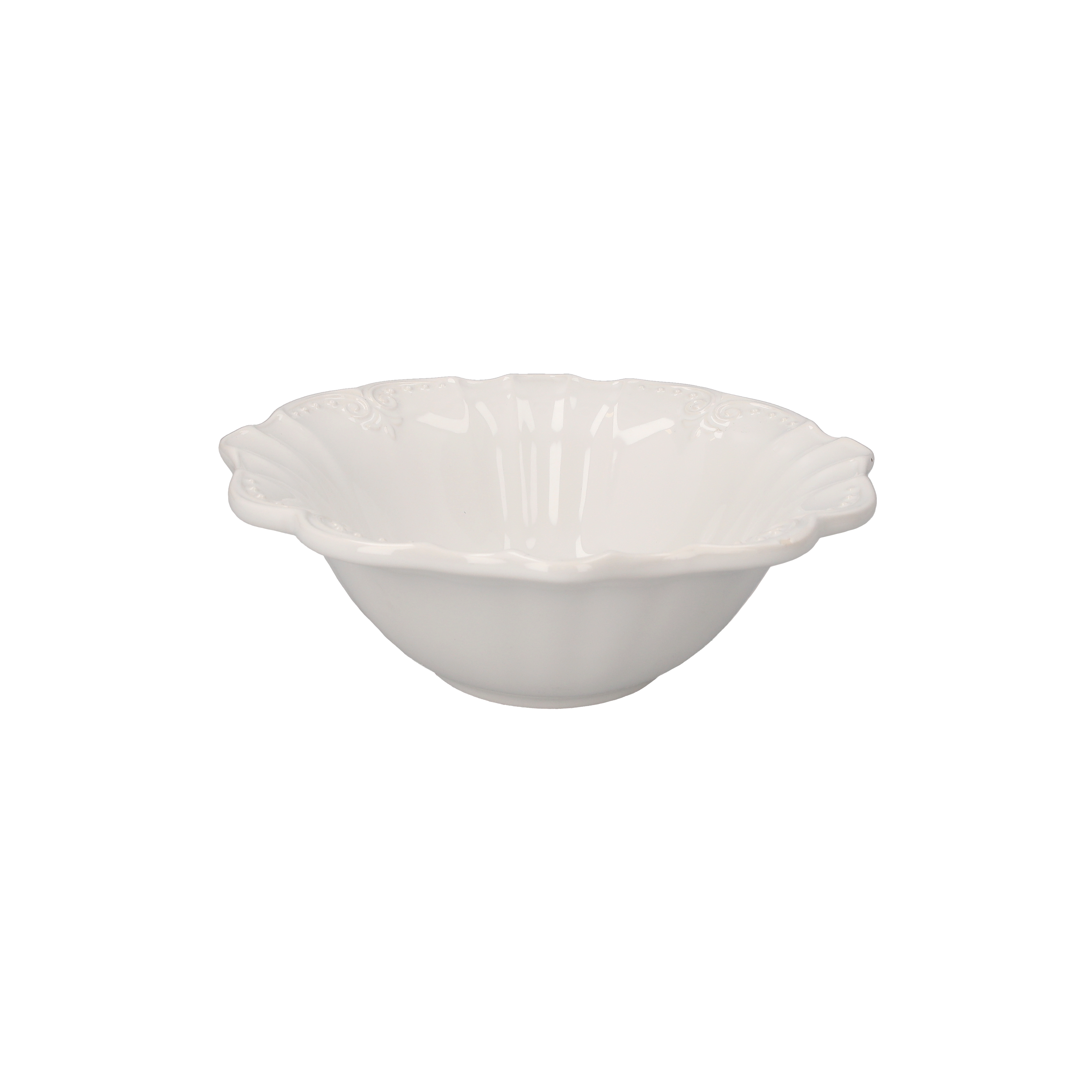 Insalatiera bianca in ceramica diametro 29x10 cm