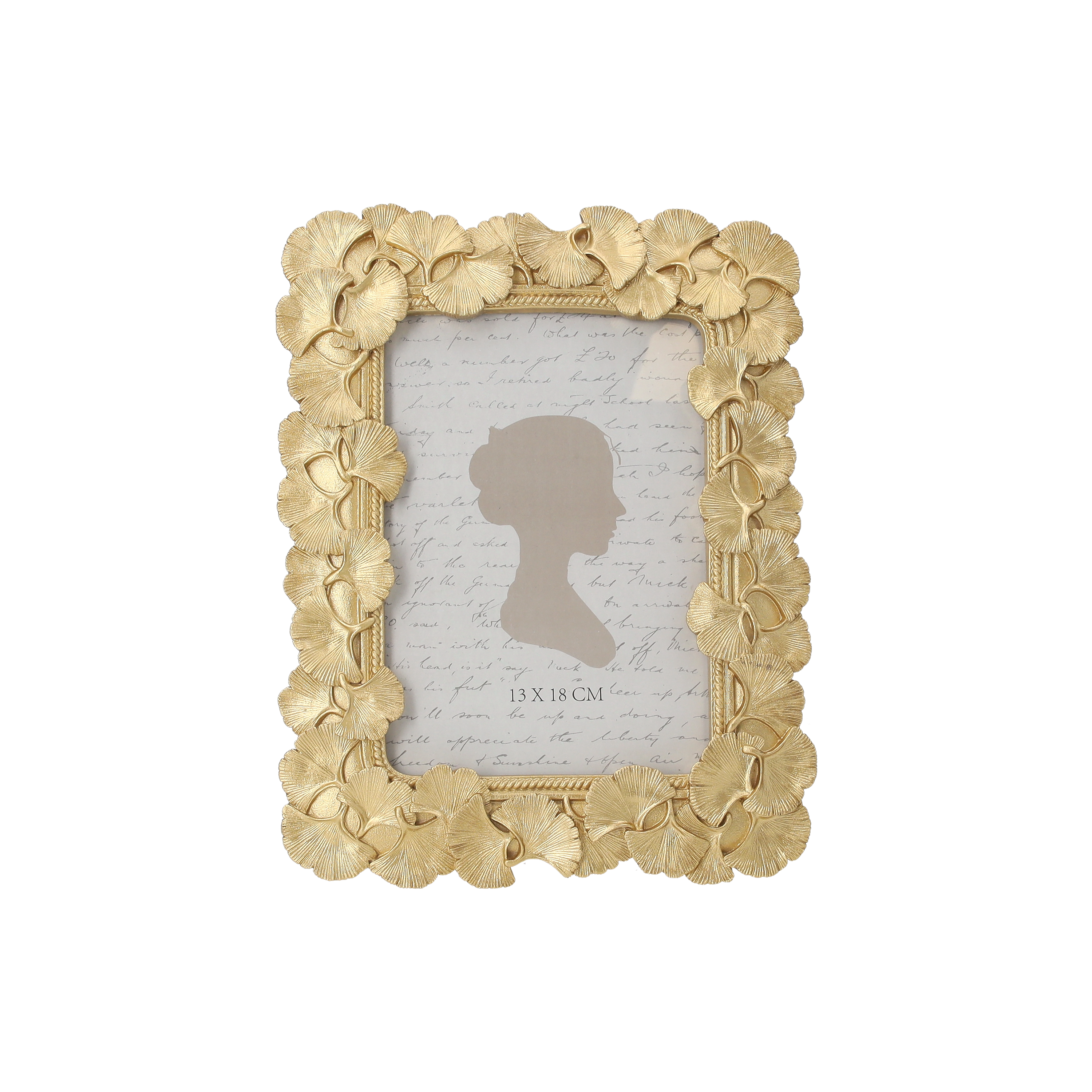 Portafoto resina gold grigio 27,5x32 cm decorativo