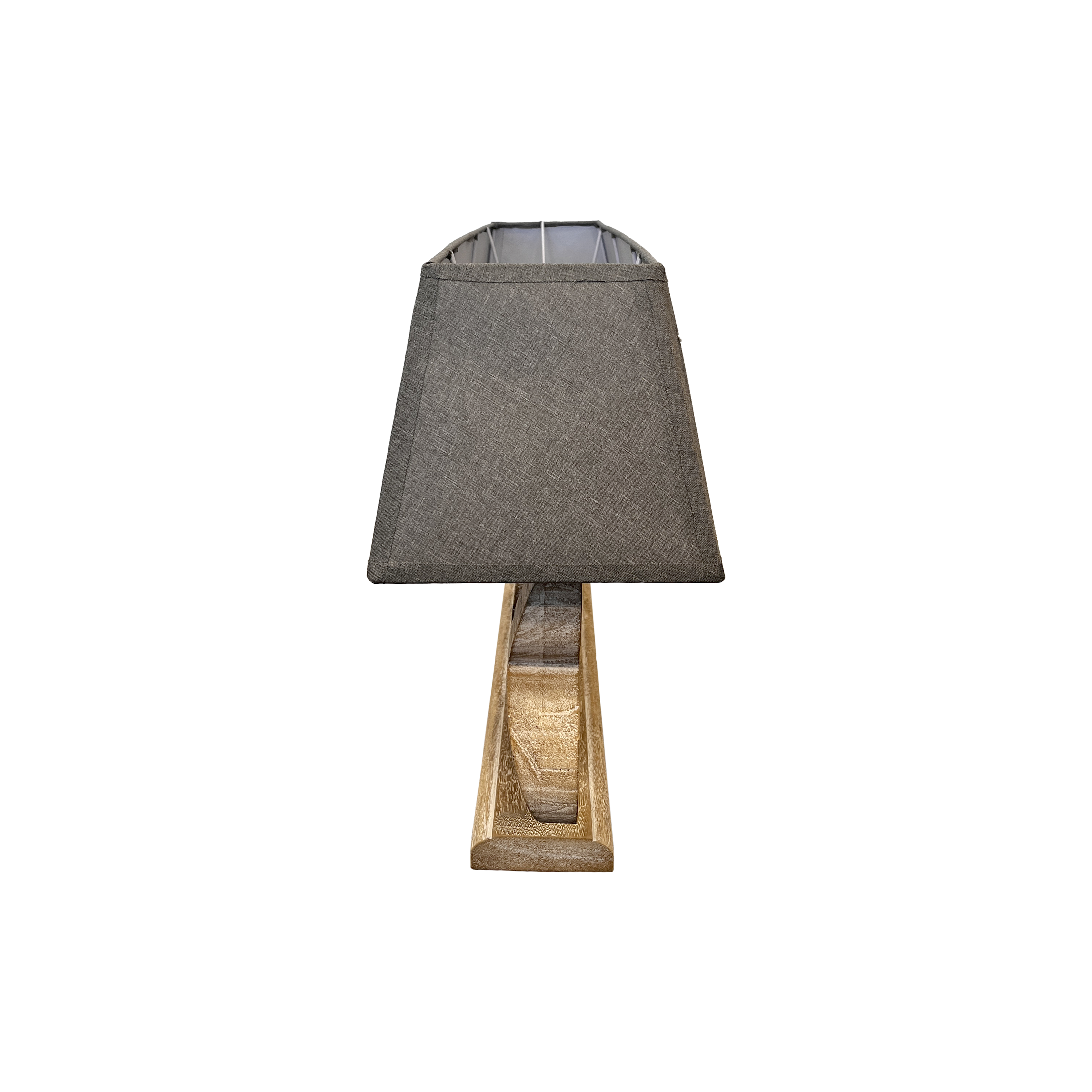 Lampada 3 luci con paralume h 47x98x22 cm in resina e stoffa