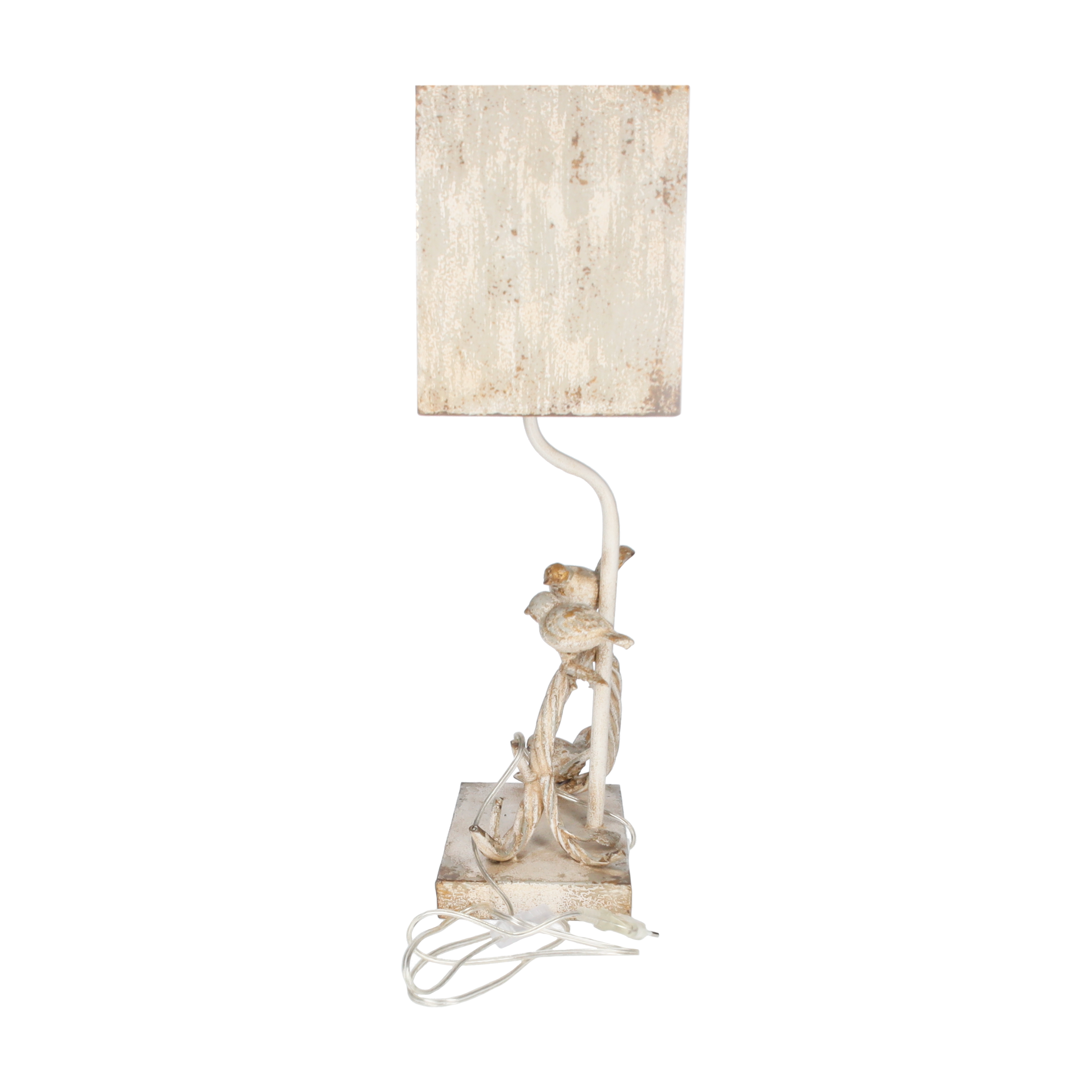 Lampada 3 uccelli con paralume 70x42x15 cm
