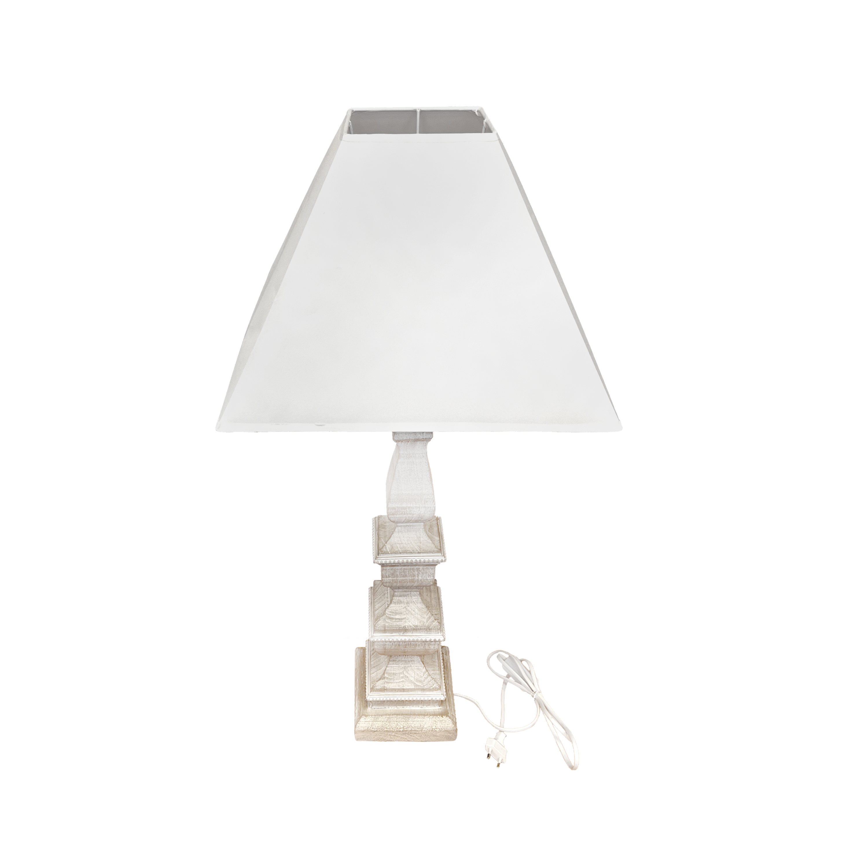 Lampada quadrata con paralume h 90x40x40 cm