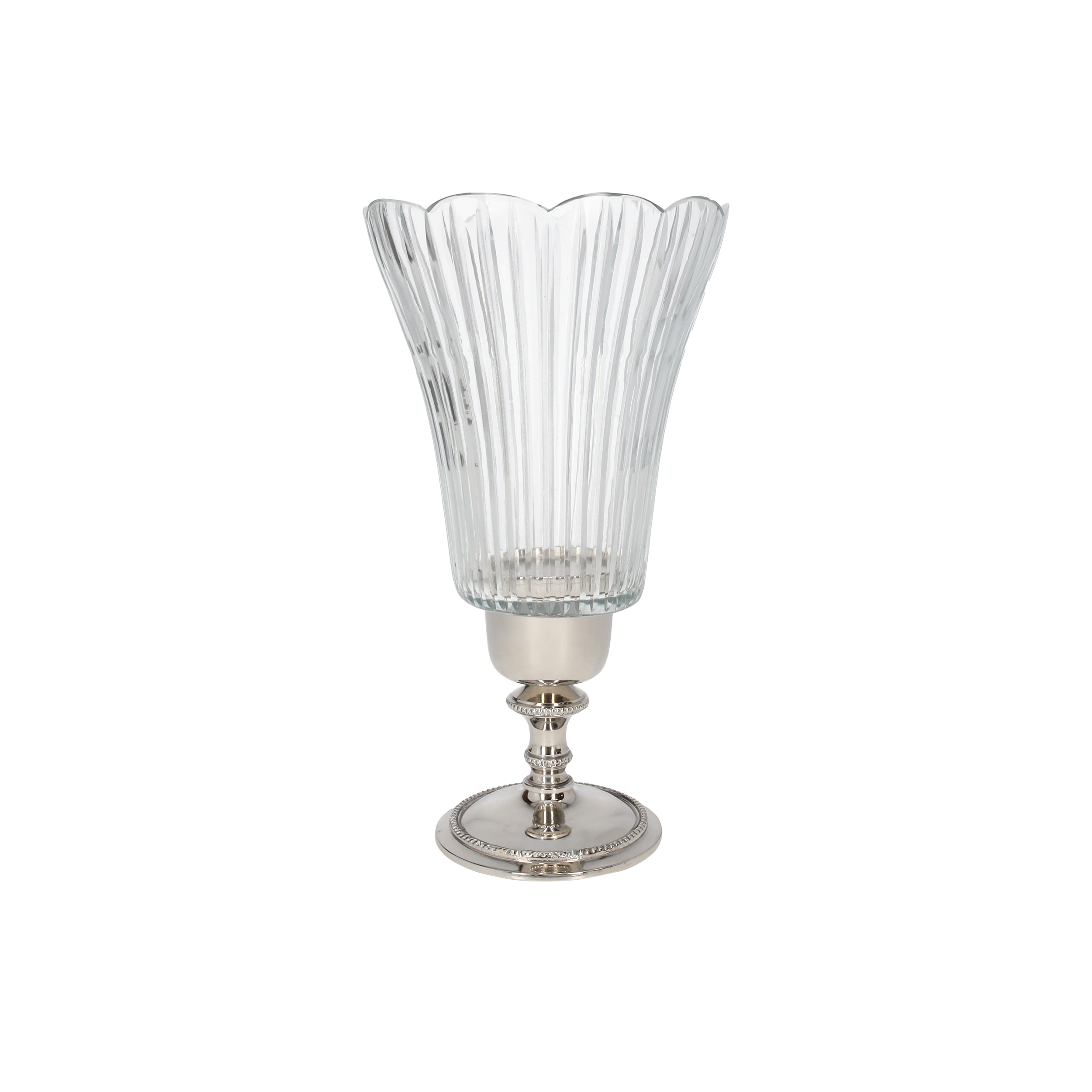 Coppa cristallo portacandela 26x14 cm