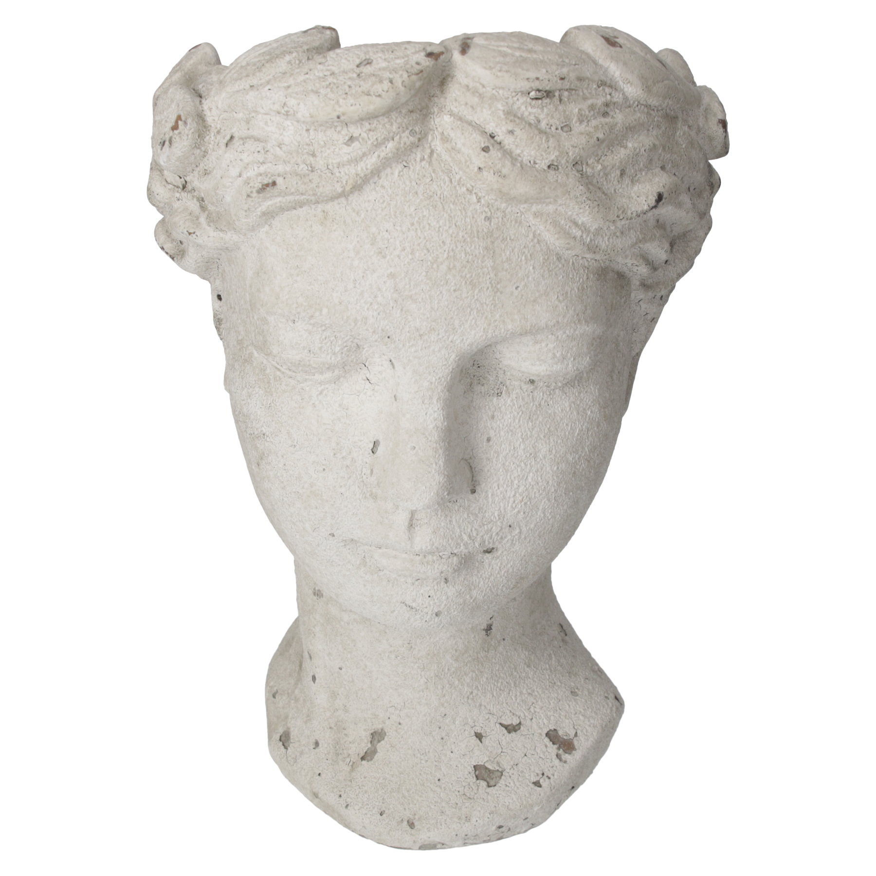 Testa portavaso h 35x24x22 cm in resina