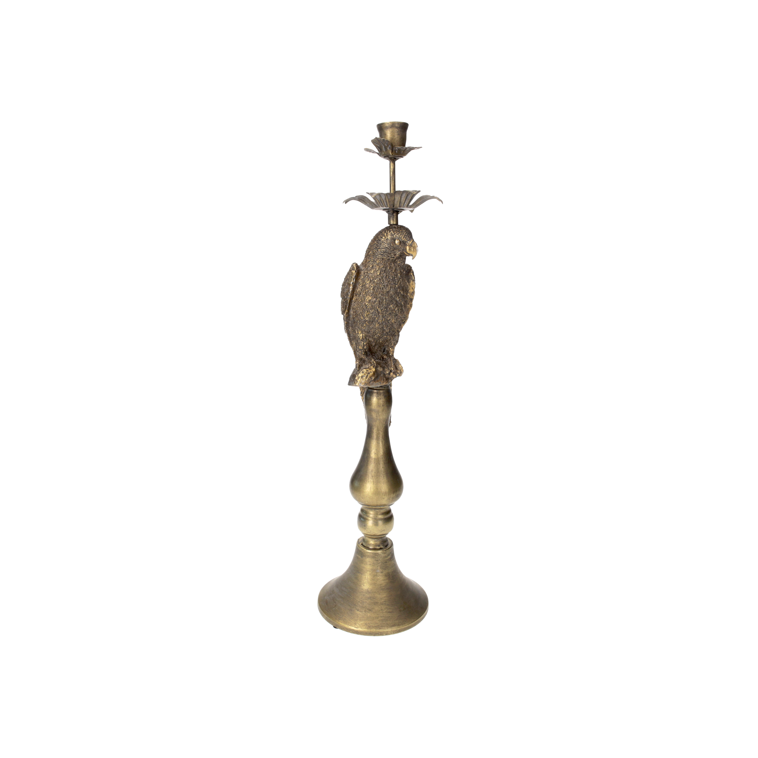 Candeliere metallo pappagallo 50x12 cm