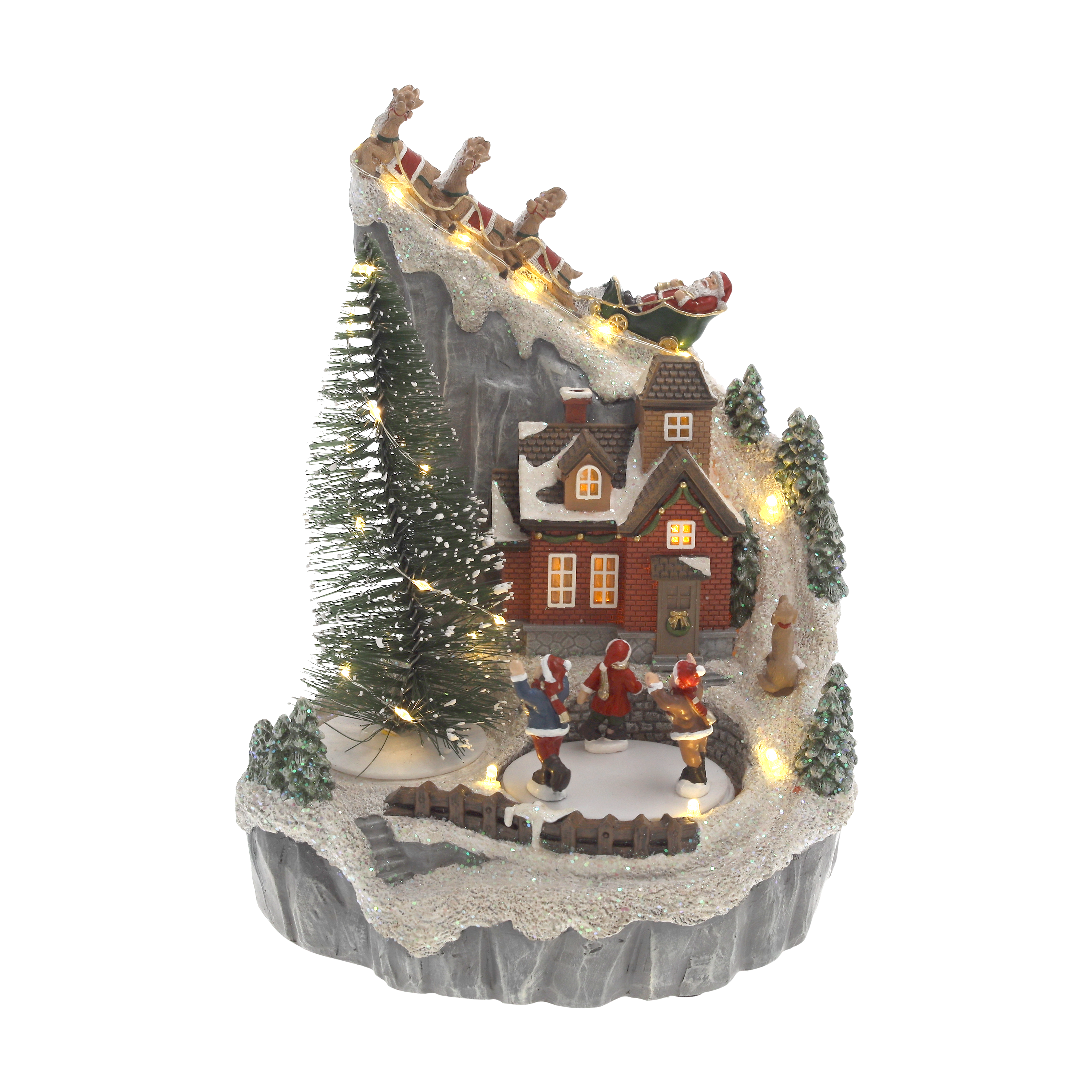 Giostrina di montagna decorativa h 26 x 20 x 18 cm