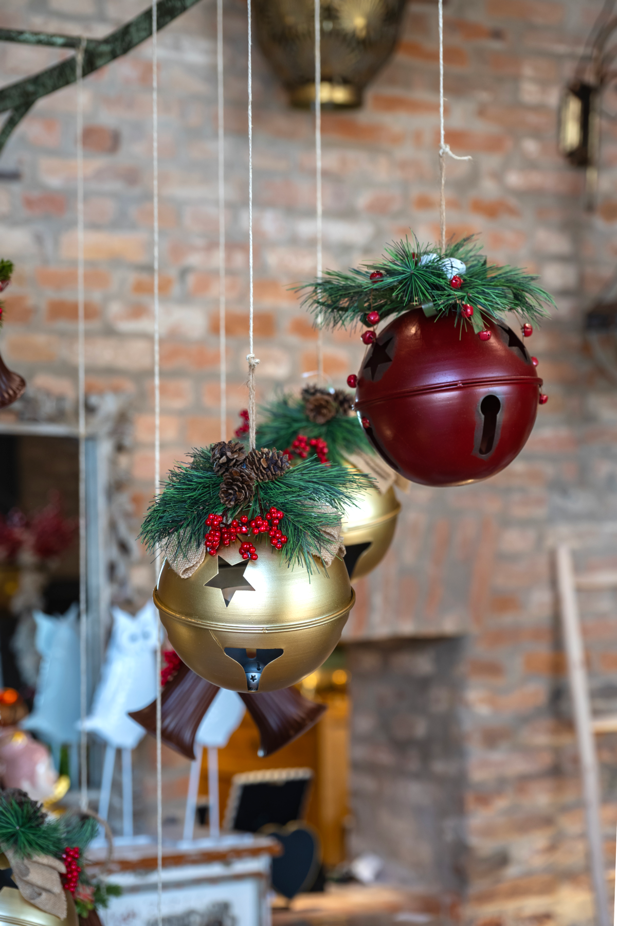 Palla in ferro gold Ø 20 x h 25 cm