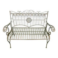 Panchina da Giardino Verde Inglese 115x60xH100 cm