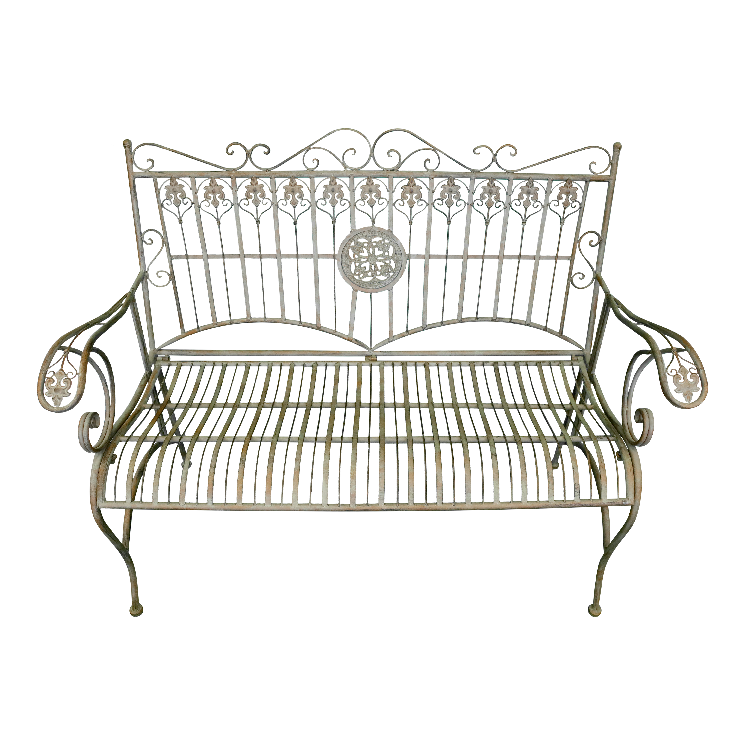 Panchina da Giardino Verde Inglese 115x60xH100 cm