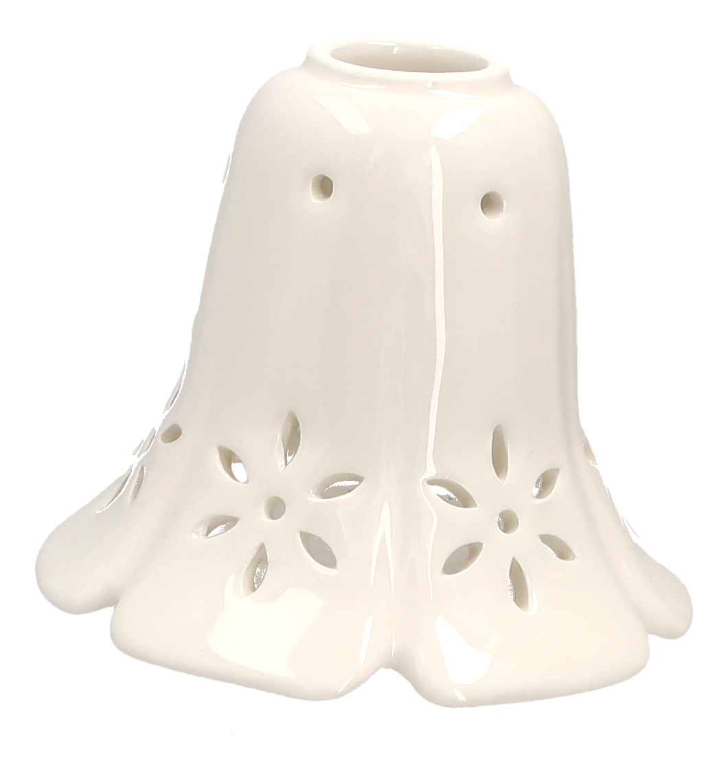 Paralume in ceramica 6 petali d 13 cm
